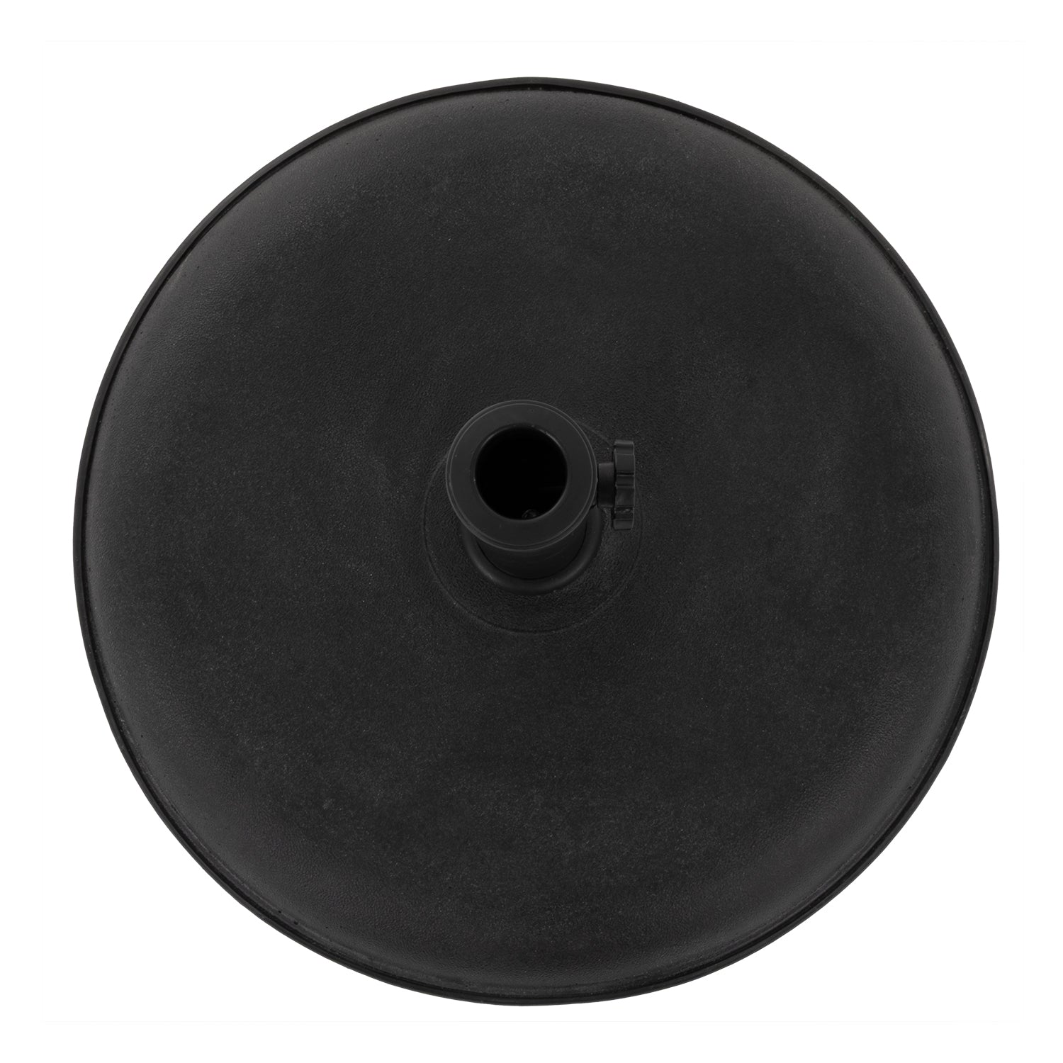 VESTIAMO CASA GIARDINO - Base Ombrellone Tonda in cemento Nero 25kg diametro 50 cm
