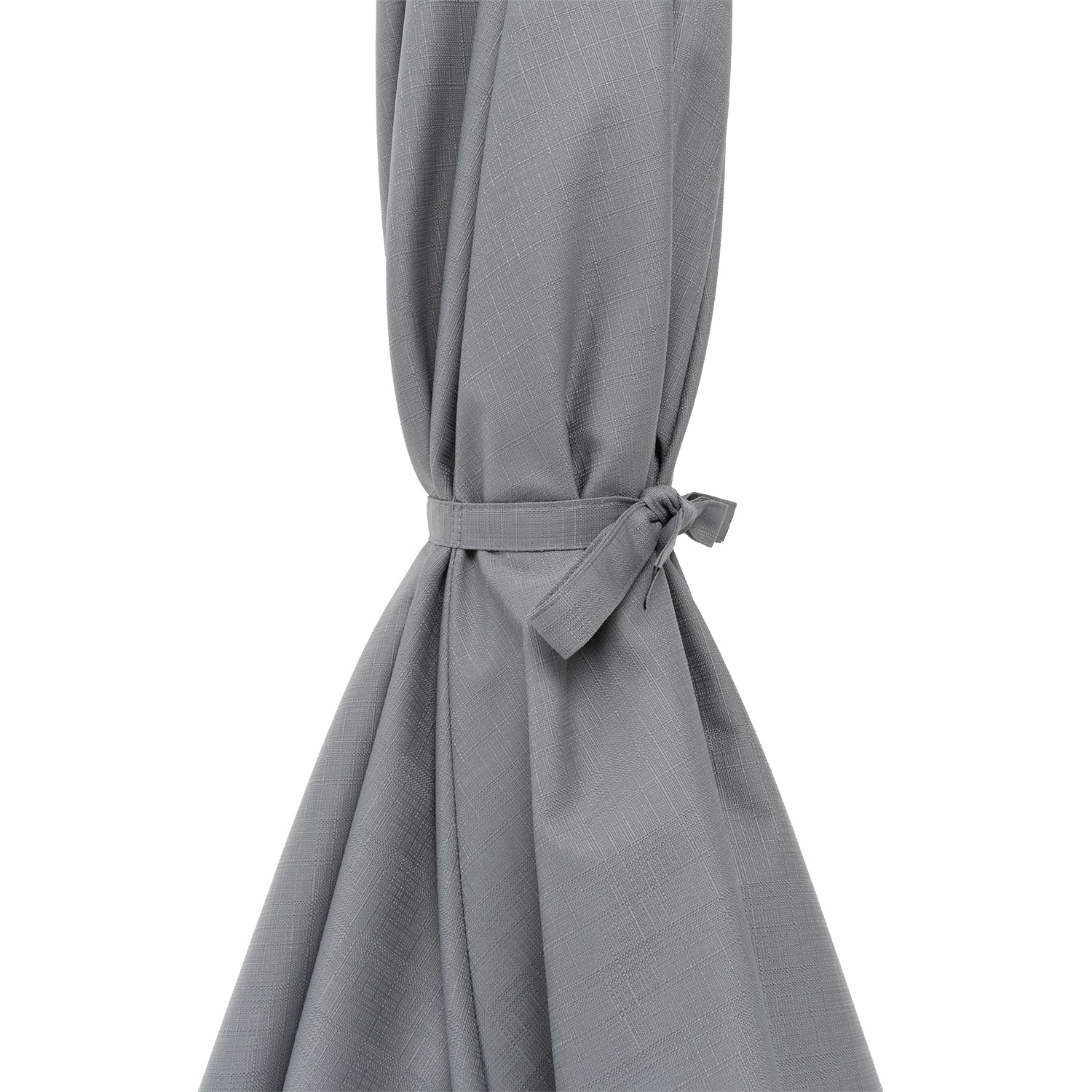 VESTIAMO CASA GIARDINO - Ombrellone da giardino Decentrato con Braccio Laterale e Telo Grigio - h2,54 x diametro 2,7 metri