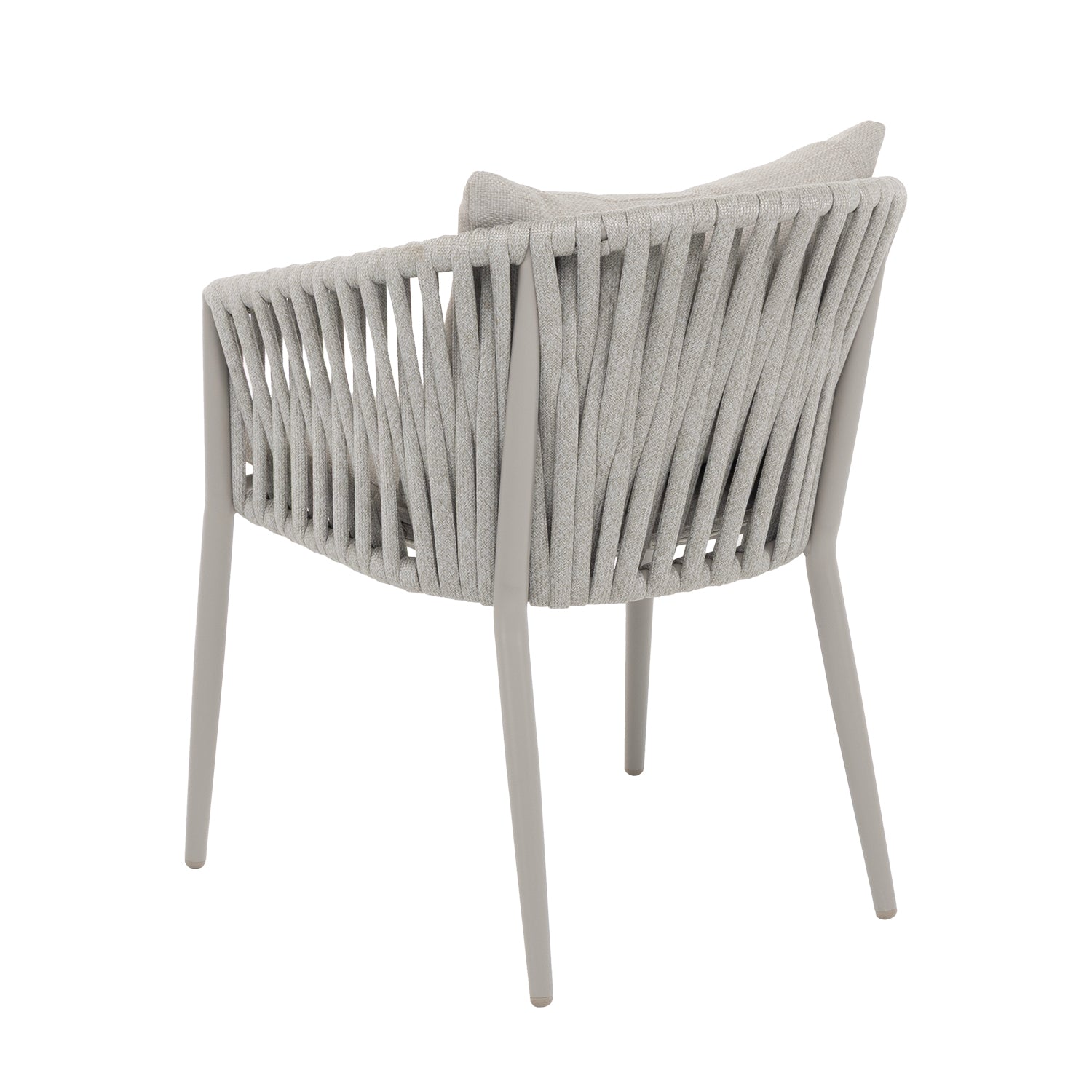 VESTIAMO CASA GIARDINO - Set da giardino 9 pezzi Tavolo Estensibile con 8 Sedie struttura in alluminio Grigio, Top in Legno Sintetico (HDPE) e cuscini inclusi