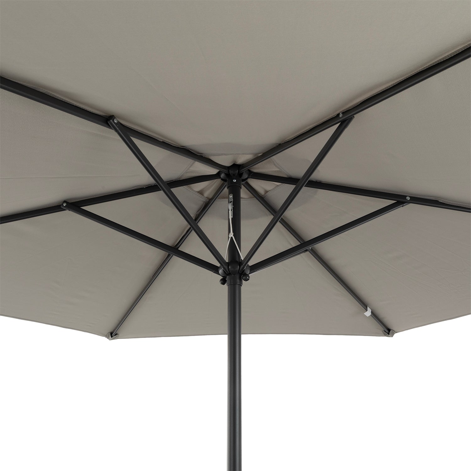 VESTIAMO CASA GIARDINO - Set Tavolo da Giardino 6 Sedie con Ombrellone Grigio