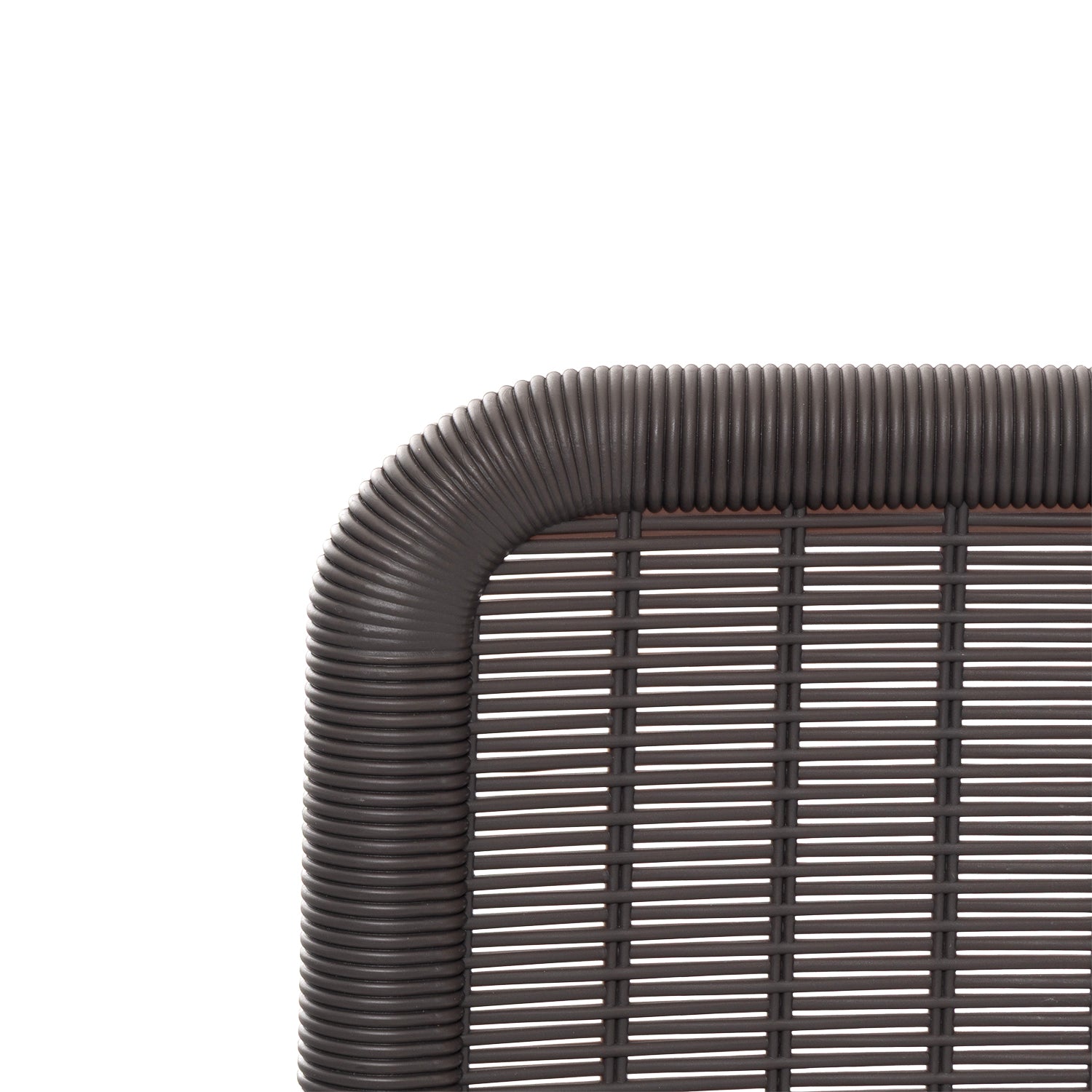 VESTIAMO CASA GIARDINO - Set Tavolo da Giardino 4 Posti in Metallo con Sedie Intrecciate Marrone