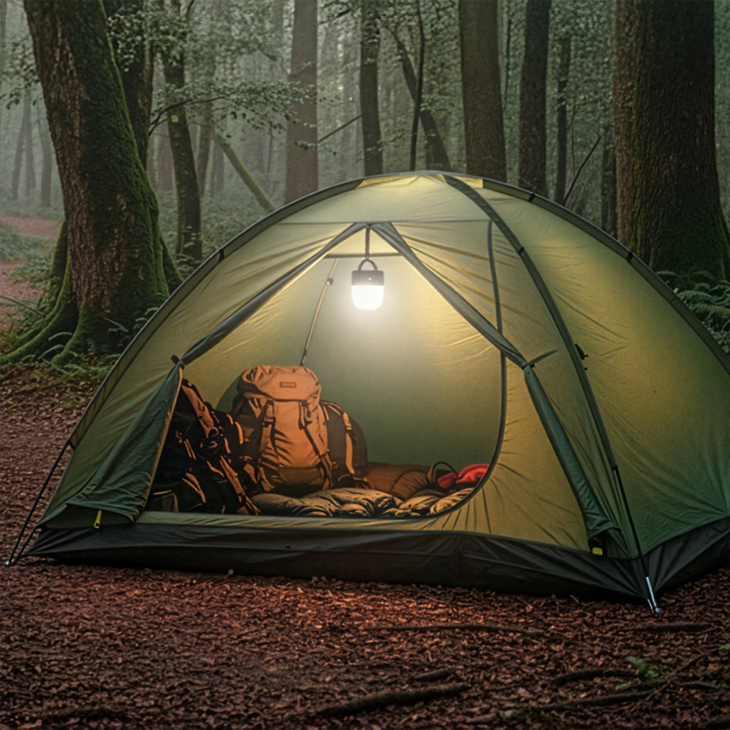 DICTROLUX - Lampada LED da Campeggio 4,5V a Batterie con Funzione SOS