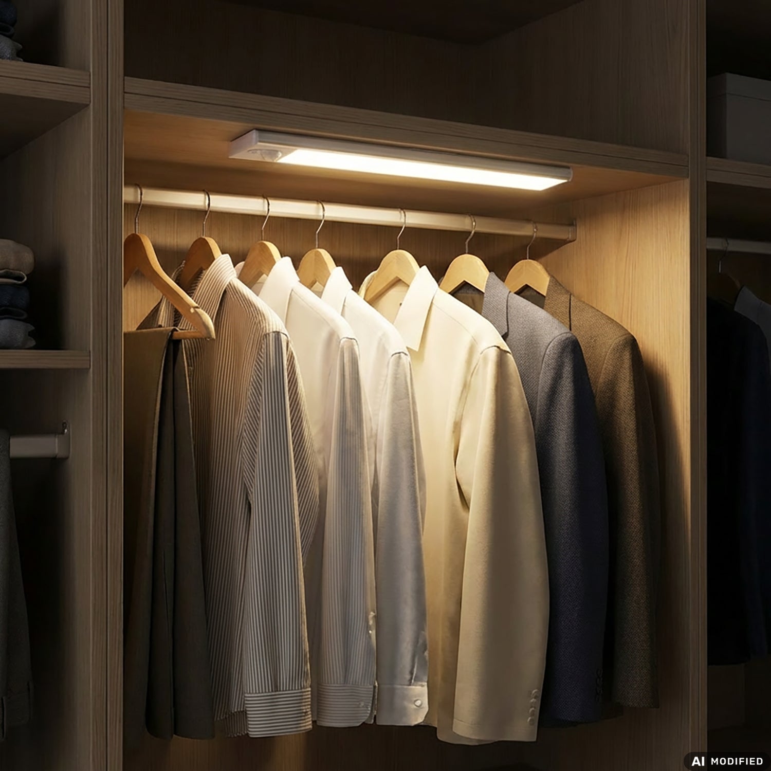 DICTROLUX - Barra LED Ricaricabile Smartlight Dimmerabile con Sensore di Movimento 32 cm