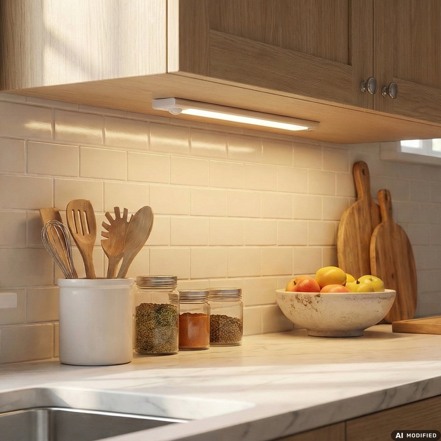 DICTROLUX - Barra LED Ricaricabile Smartlight Dimmerabile con Sensore di Movimento 32 cm