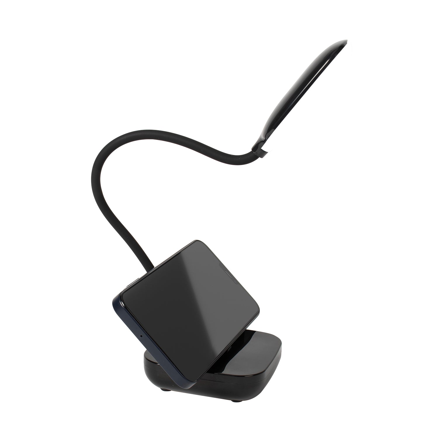 DICTROLUX - Lampada da Scrivania LED con Stand Smartphone e Ricarica USB
