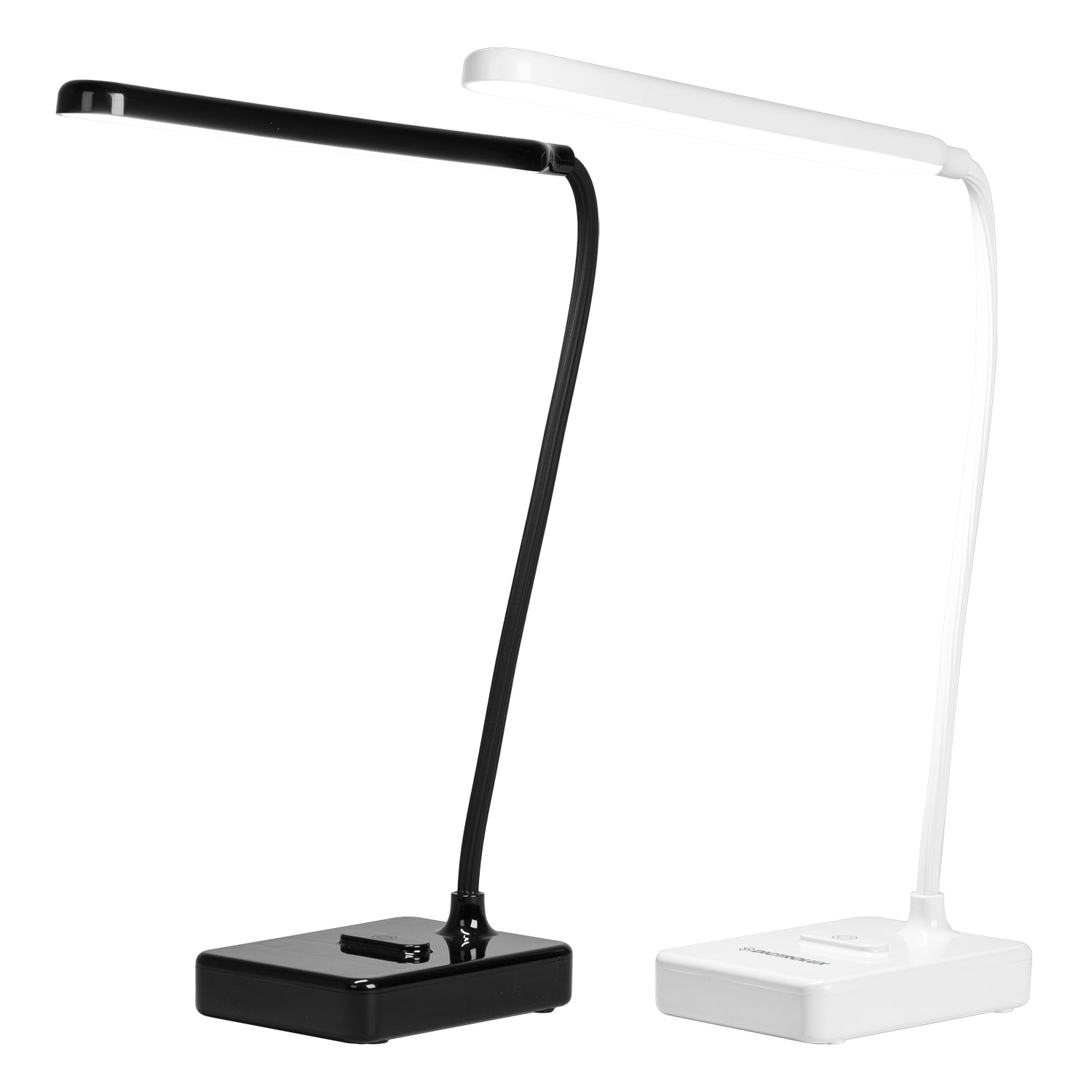 DICTROLUX - Lampada da Scrivania LED con Stand Smartphone e Ricarica USB