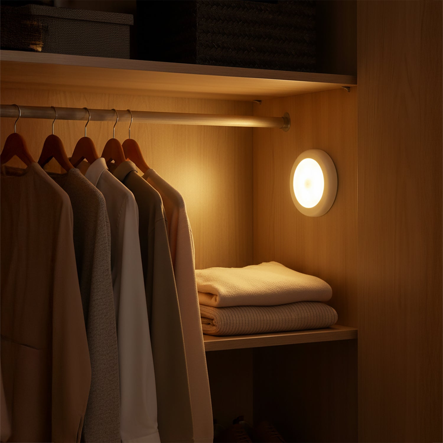 DICTROLUX - Lampada LED a Batterie con Sensore di Movimento SmartLight diametro 8 cm