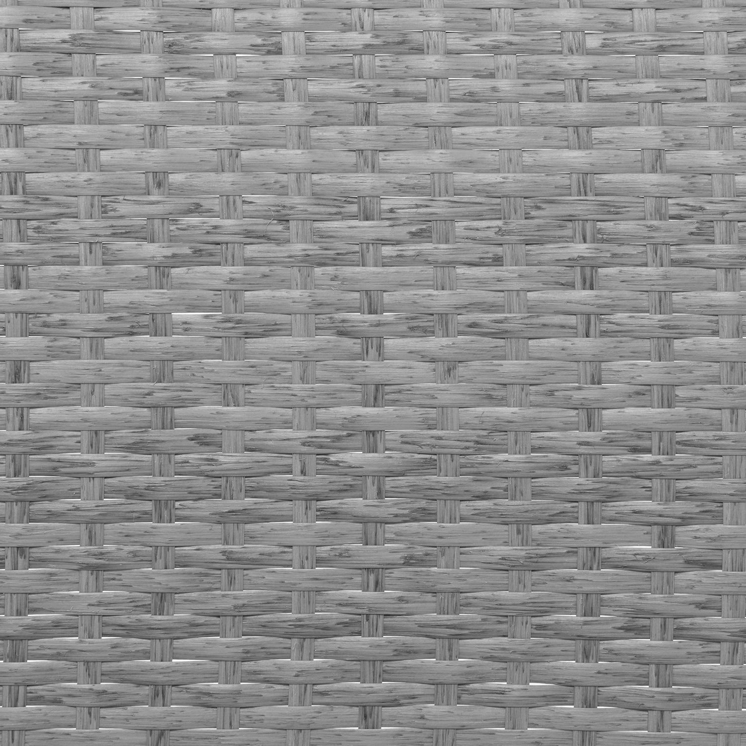 VESTIAMO CASA GIARDINO - Set da giardino 4 pezzi Antracite Rattan sintetico con struttura in acciaio, top in vetro e cuscini Grigio