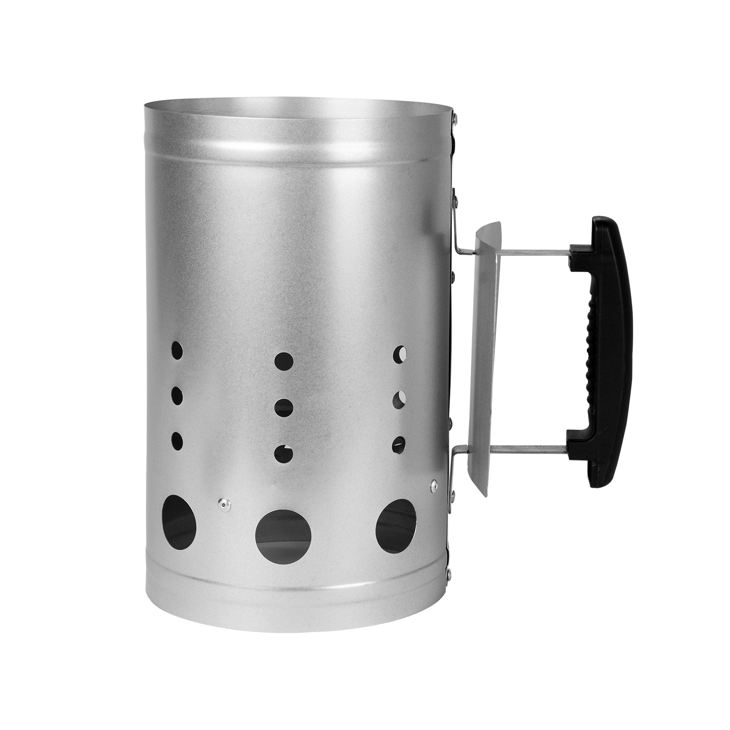 GUSTO CASA - Starter per Barbecue in Acciaio Zincato h27,5 cm diametro 17 cm - Accensione Rapida Carboni