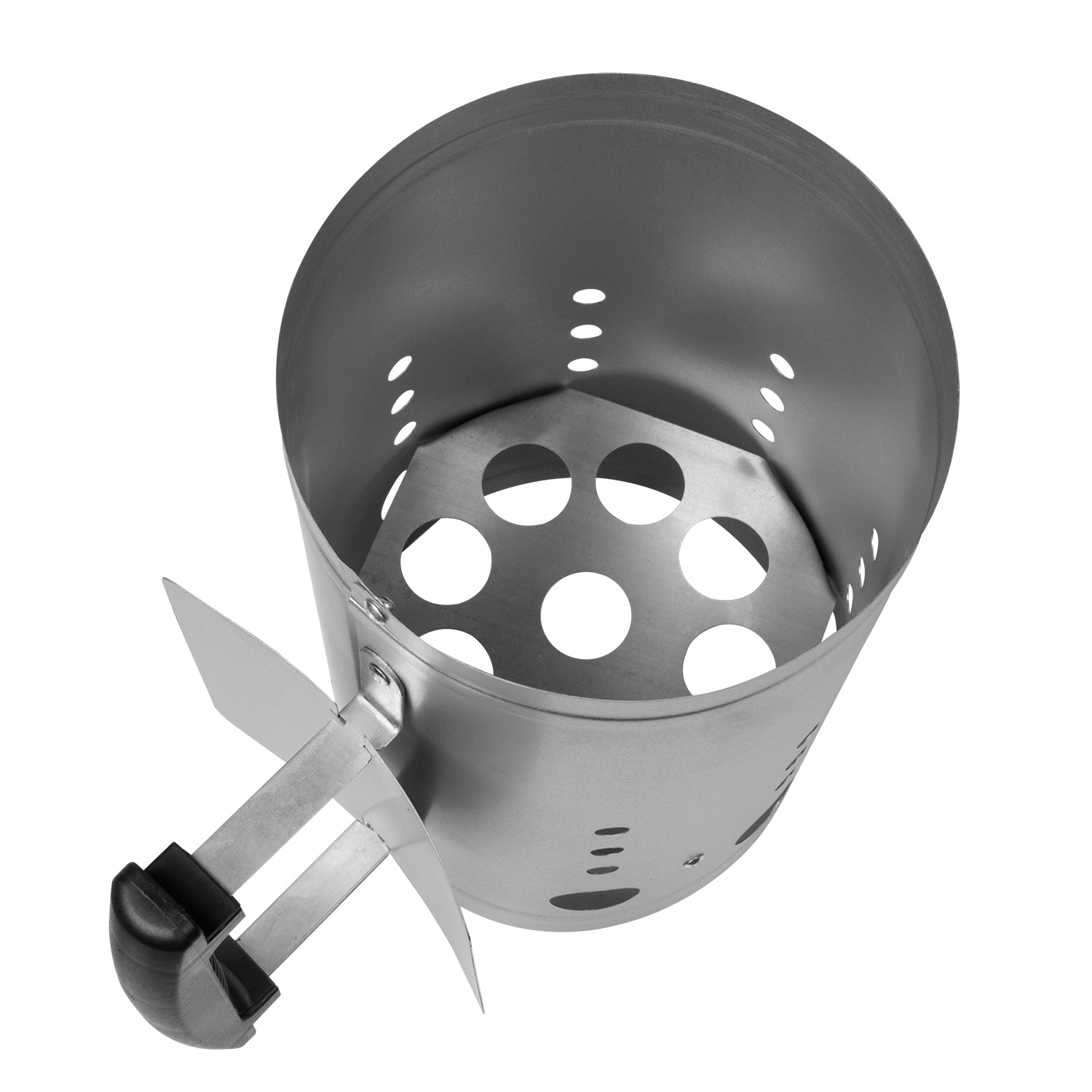 GUSTO CASA - Starter per Barbecue in Acciaio Zincato h27,5 cm diametro 17 cm - Accensione Rapida Carboni