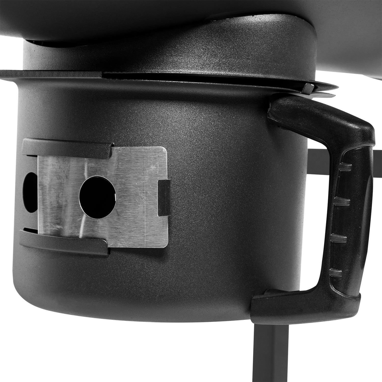 GUSTO CASA - Barbecue a Carbone con Griglie in Acciaio Inox e Coperchio con Ruote e Termometro - h113,5x114x89,5 cm