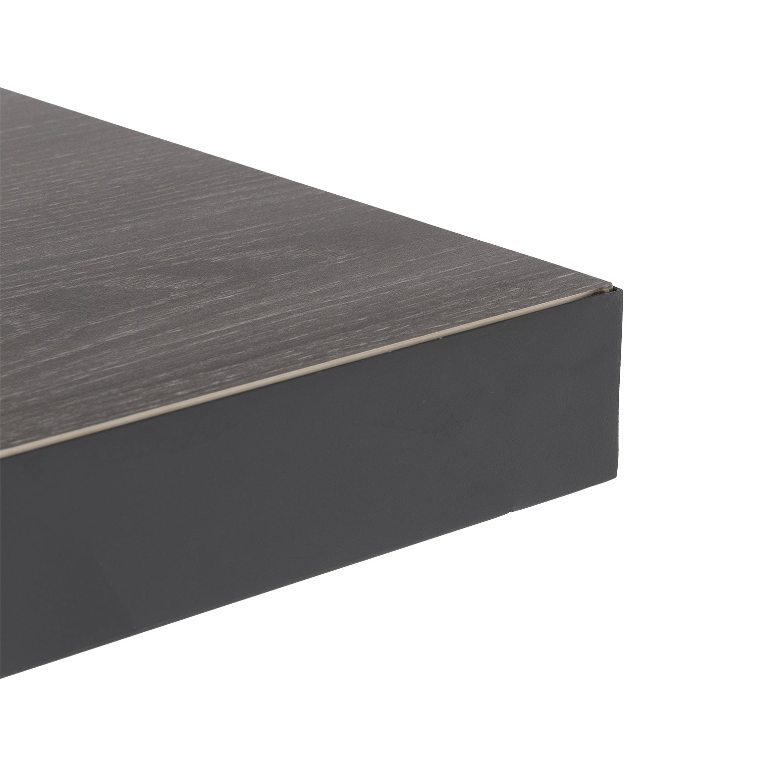 VESTIAMO CASA GIARDINO - Set da giardino 9 pezzi Tavolo Estensibile con 8 Sedie struttura in alluminio Antracite e braccioli in Polywood