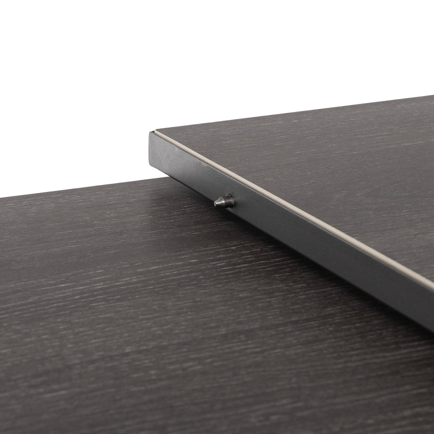 VESTIAMO CASA GIARDINO - Set da giardino 9 pezzi Tavolo Estensibile con 8 Sedie struttura in alluminio Antracite e braccioli in Polywood