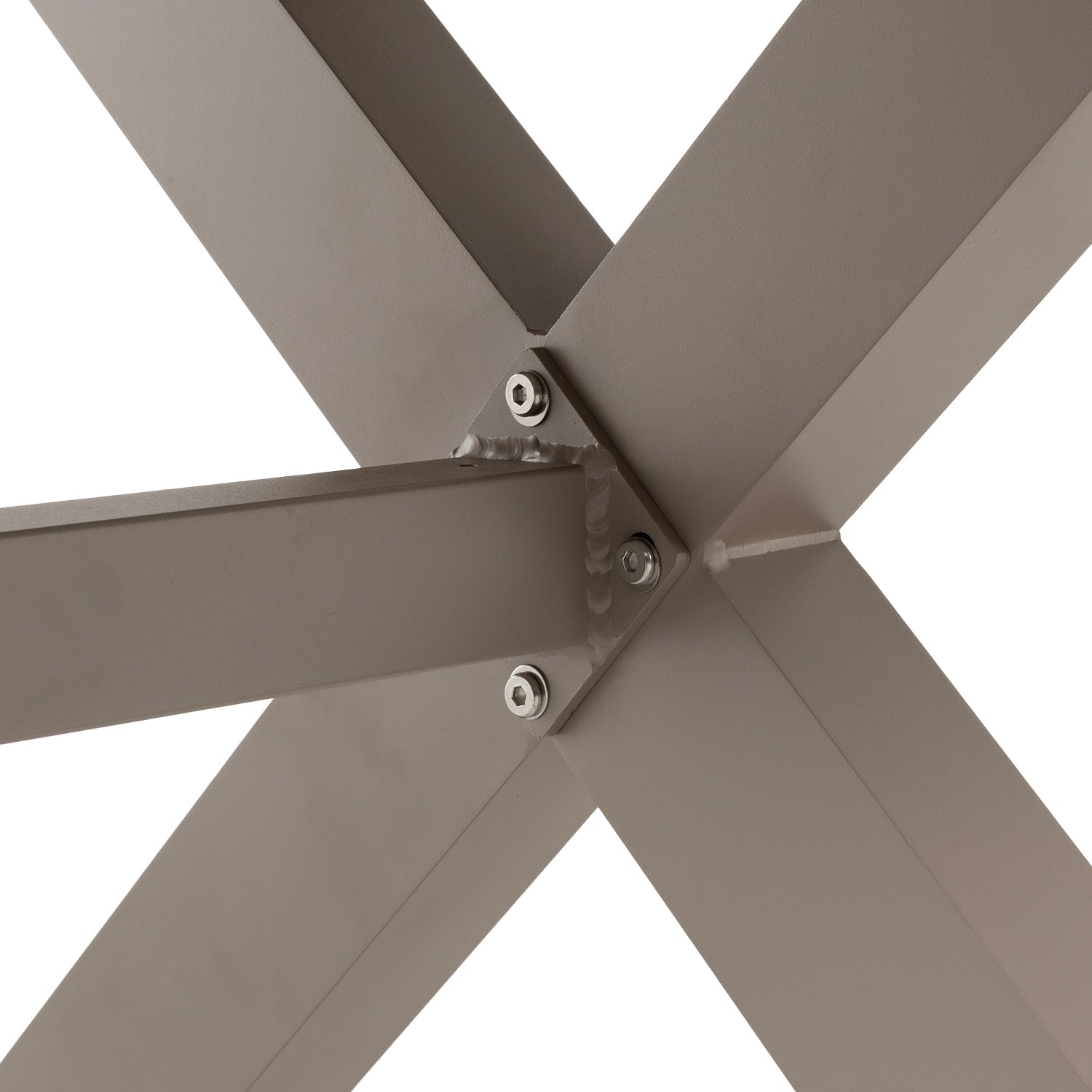 VESTIAMO CASA GIARDINO - Set da giardino 9 pezzi Tavolo Estensibile con 8 Sedie struttura in alluminio Tortora e braccioli in Polywood