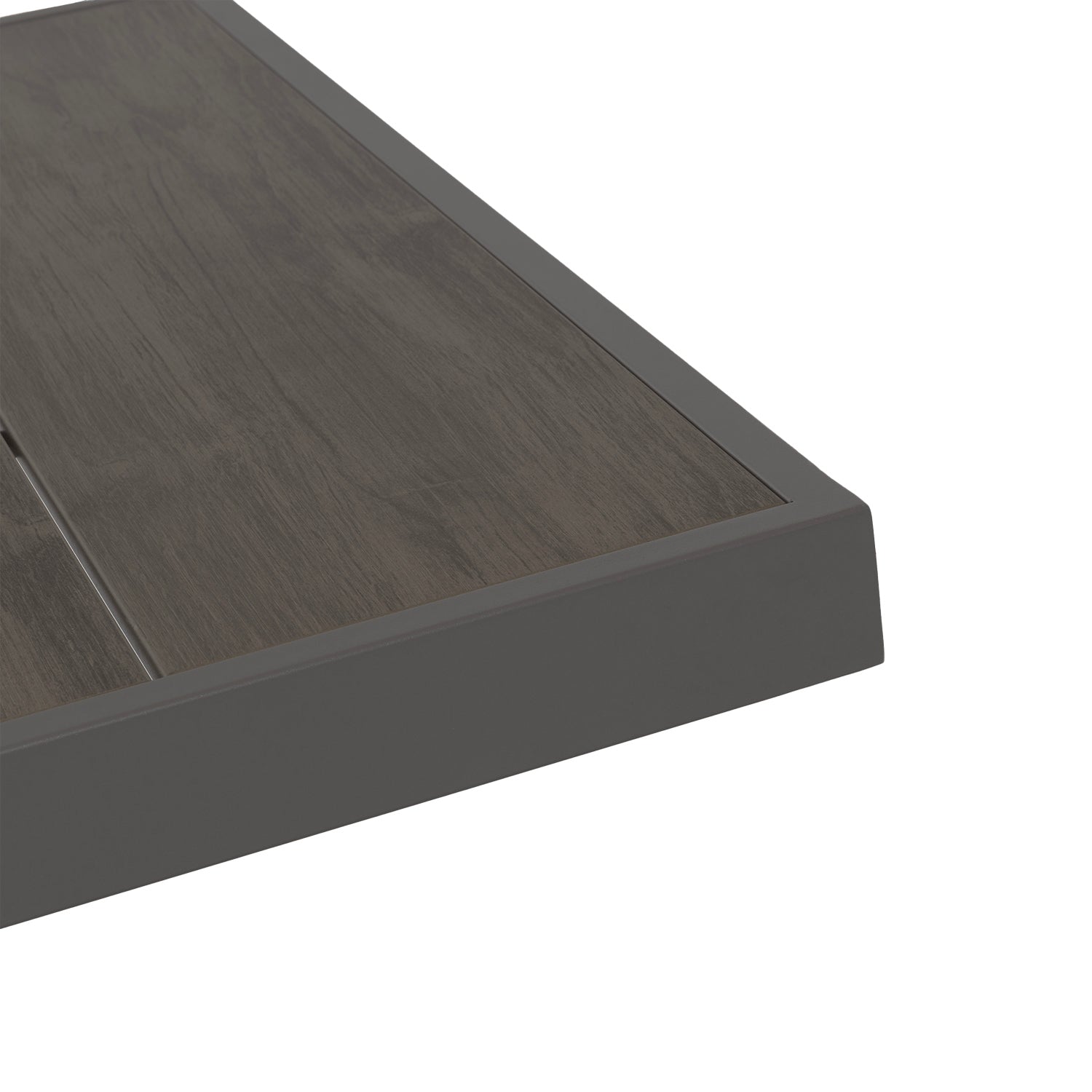 VESTIAMO CASA GIARDINO - Set da giardino 9 pezzi Tavolo Estensibile con 8 Sedie struttura in alluminio Antracite e Polywood