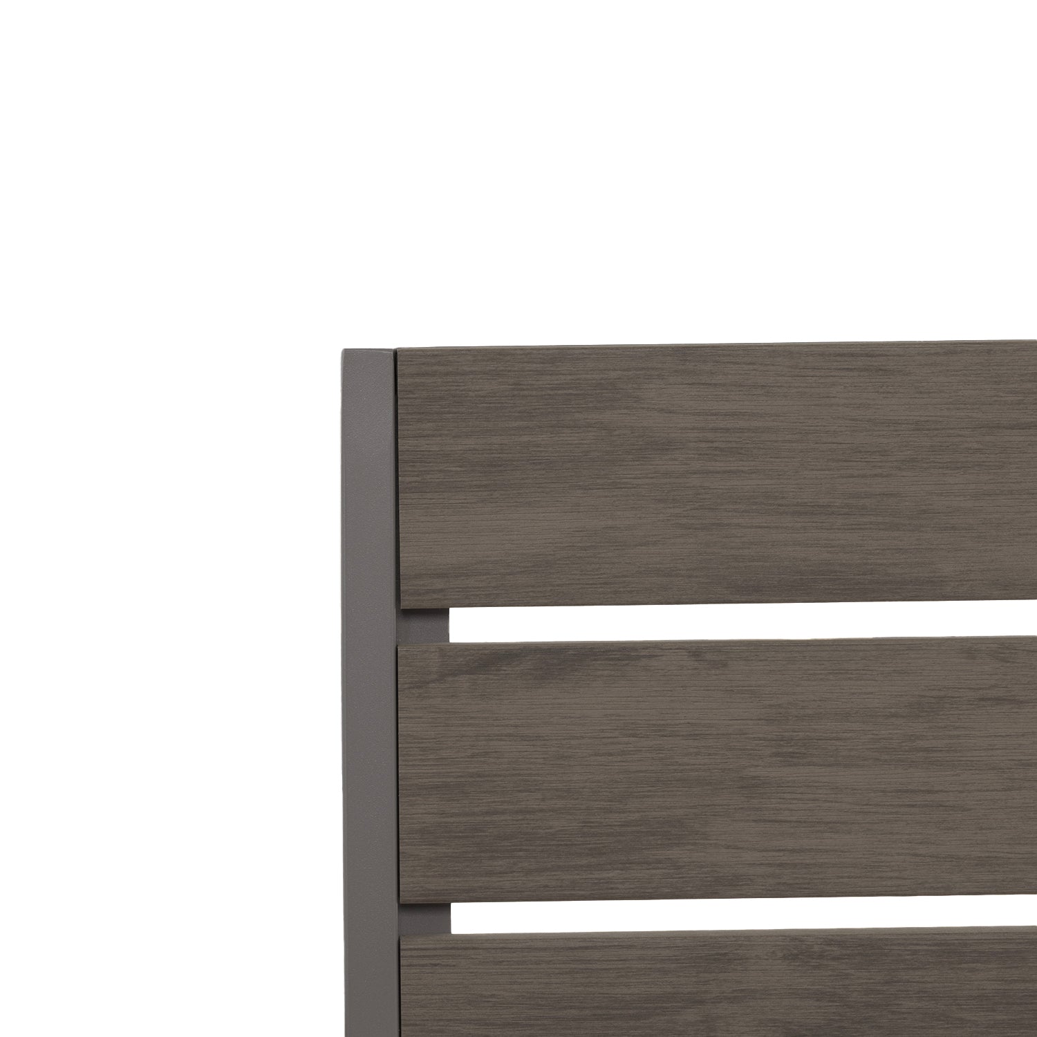 VESTIAMO CASA GIARDINO - Set da giardino 9 pezzi Tavolo Estensibile con 8 Sedie struttura in alluminio Antracite e Polywood