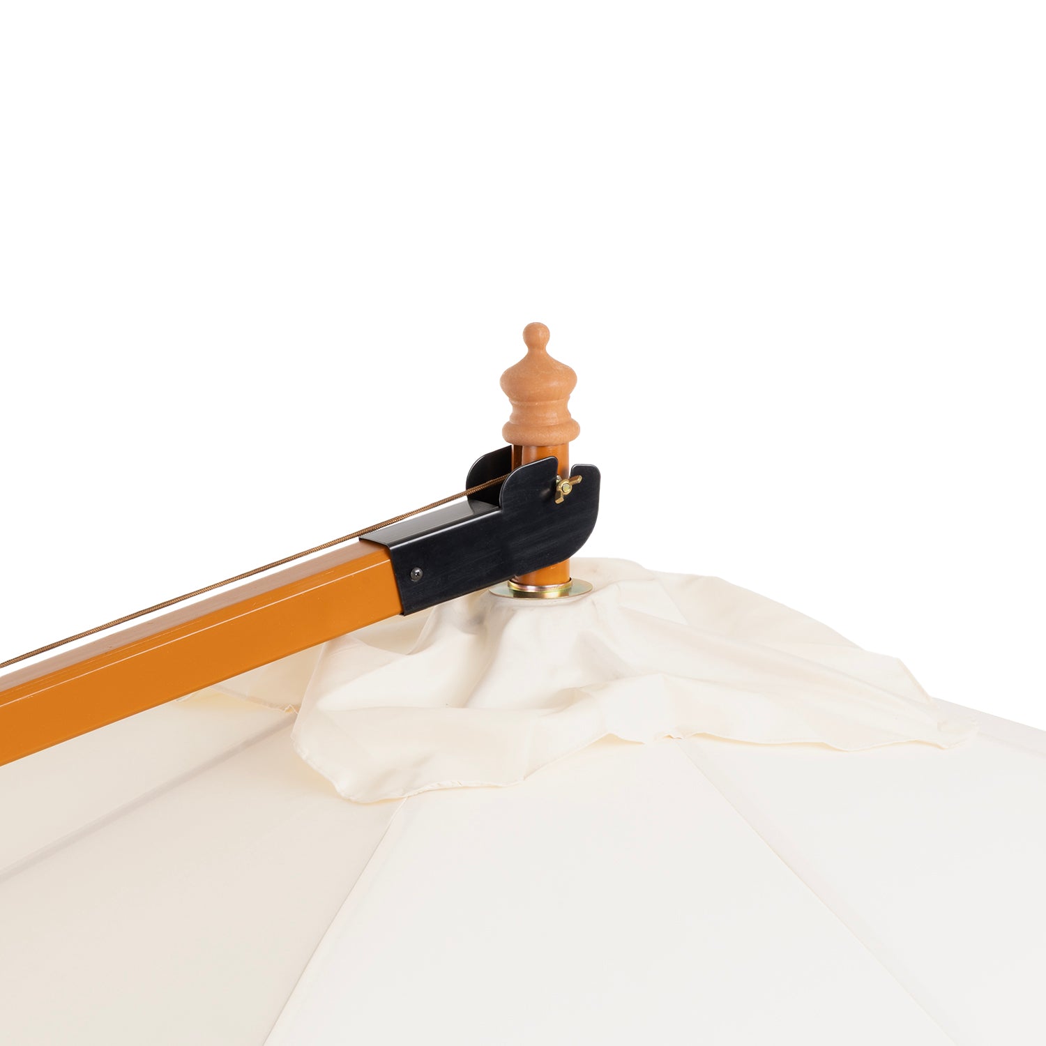 VESTIAMO CASA GIARDINO - Ombrellone da giardino Decentrato con Braccio Laterale e Telo Ècru - h2,85x3x3 metri