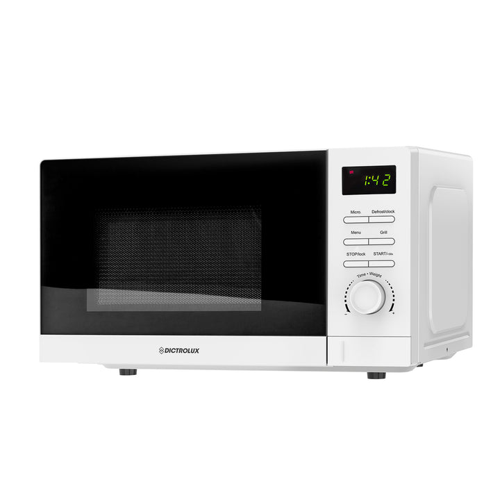 DICTROLUX - Forno Microonde Digitale Bianco 20 litri 800 Watt