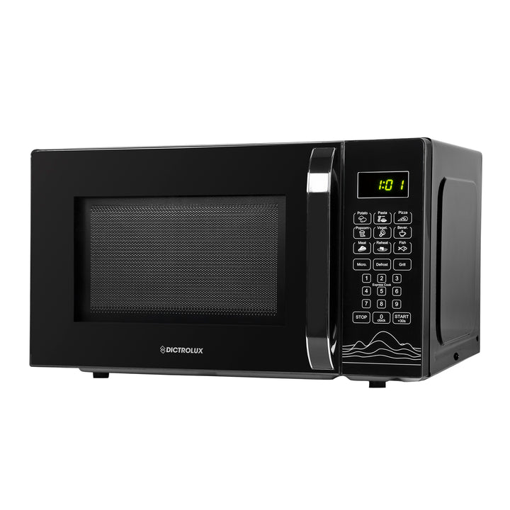 DICTROLUX - Forno Microonde Digitale con Grill 28 litri Cosmo Black 1200 Watt