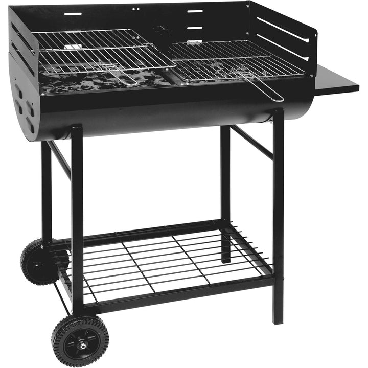 GUSTO CASA - Barbecue con griglie in metallo cromato - h96x97x38 cm