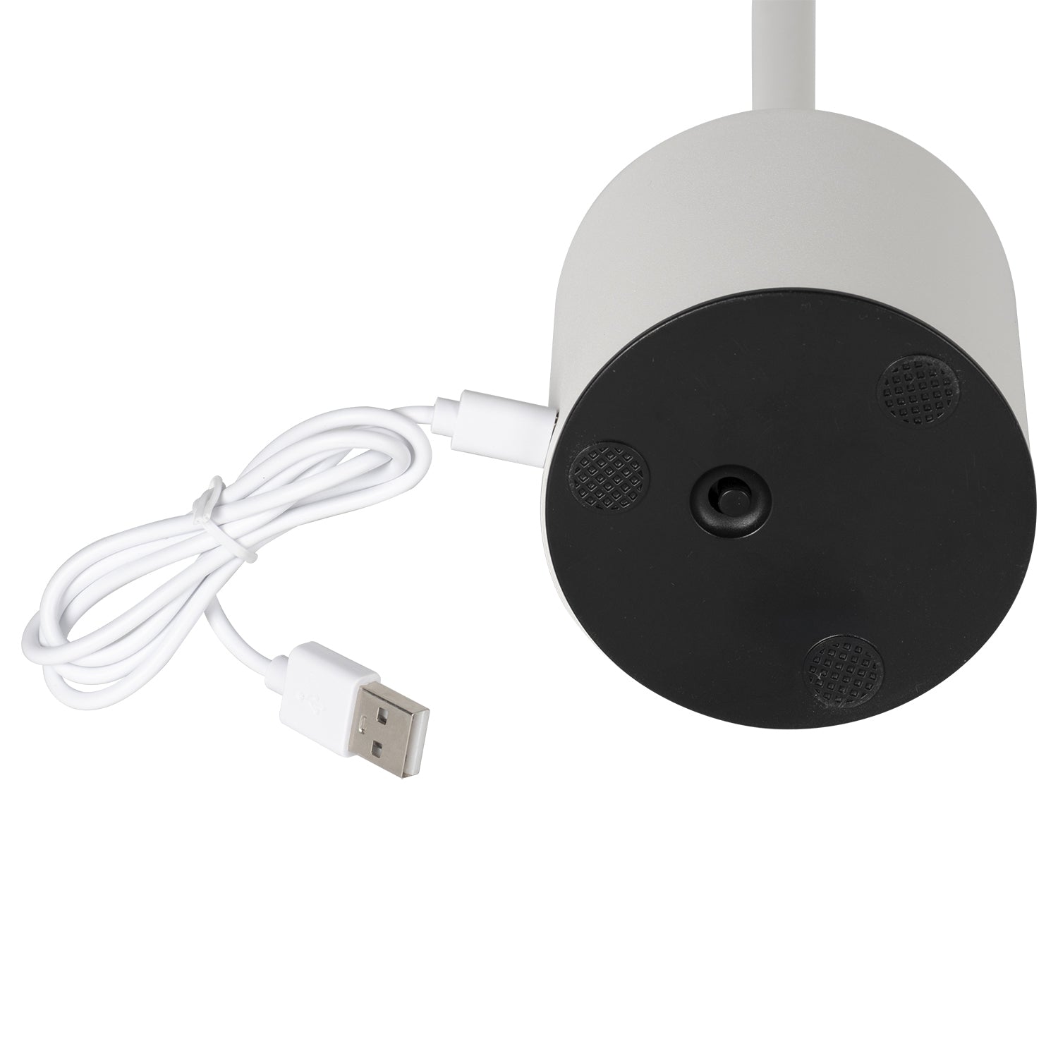 DICTROLUX - Lampada da tavolo a Led Touch Dimmerabile Ricaricabile Sotylia White - h35 cm diametro 8 cm