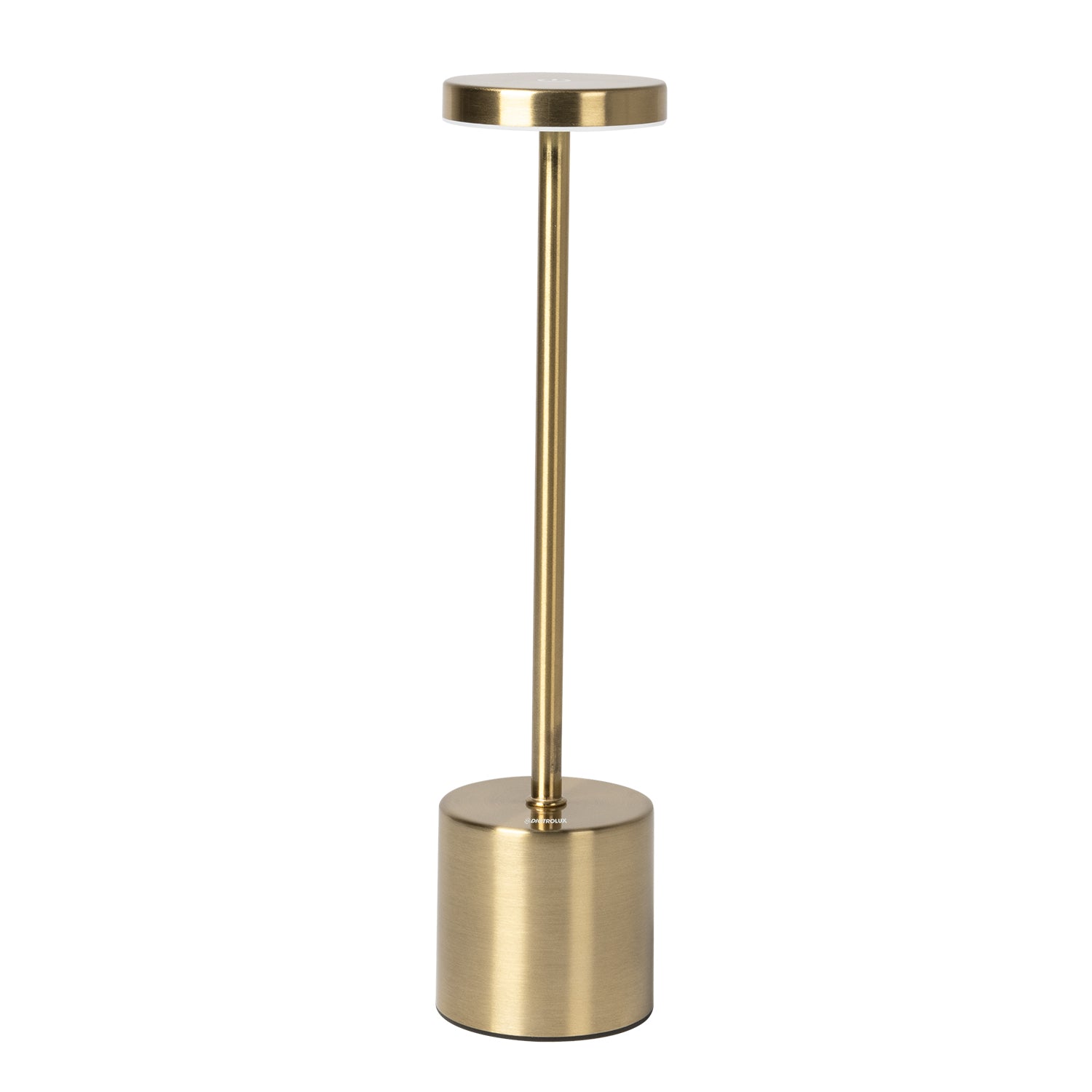 DICTROLUX - Lampada da tavolo a Led Touch Dimmerabile Ricaricabile Sotylia Gold - h35 cm diametro 8 cm
