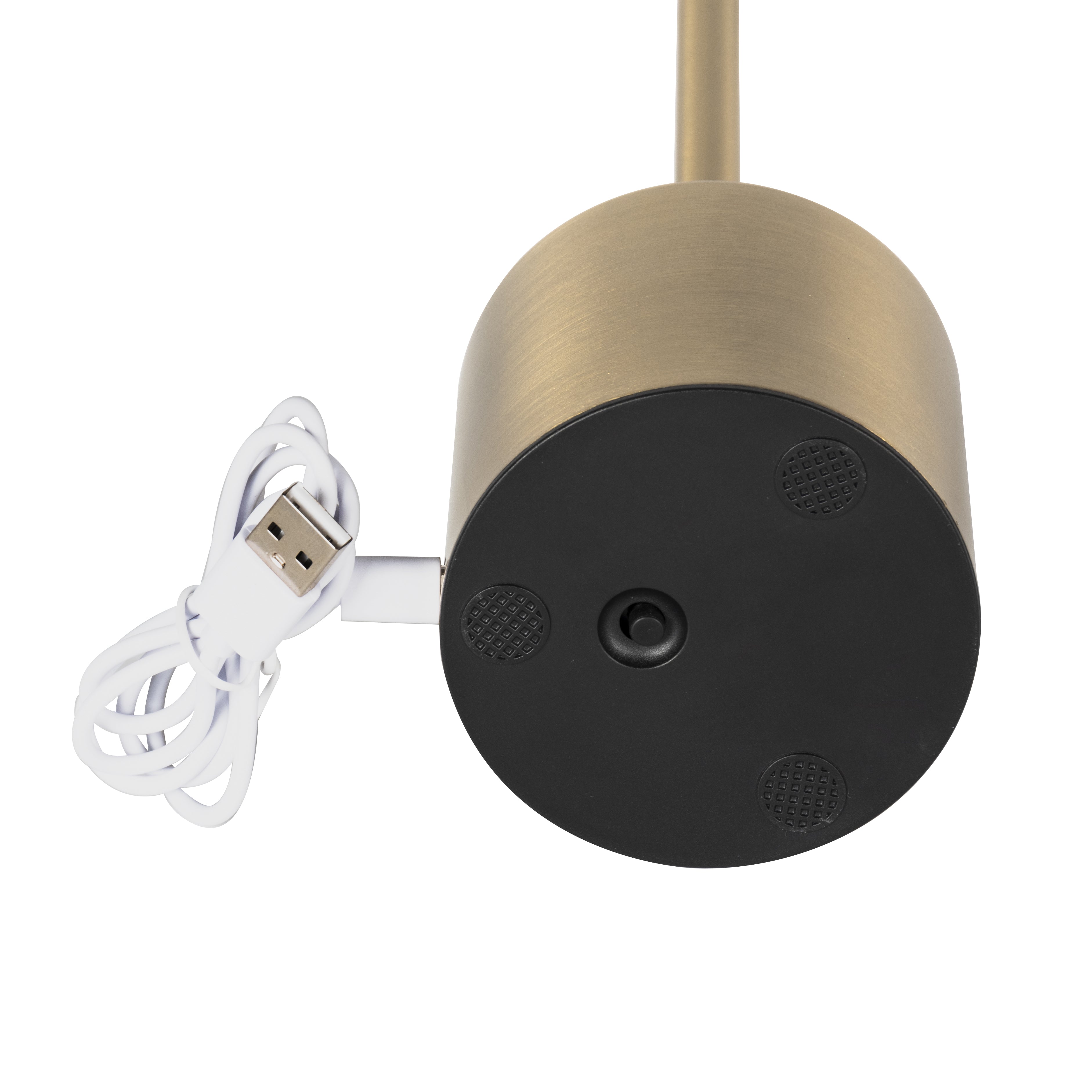 DICTROLUX - Lampada da tavolo a Led Touch Dimmerabile Ricaricabile Sotylia Gold - h35 cm diametro 8 cm