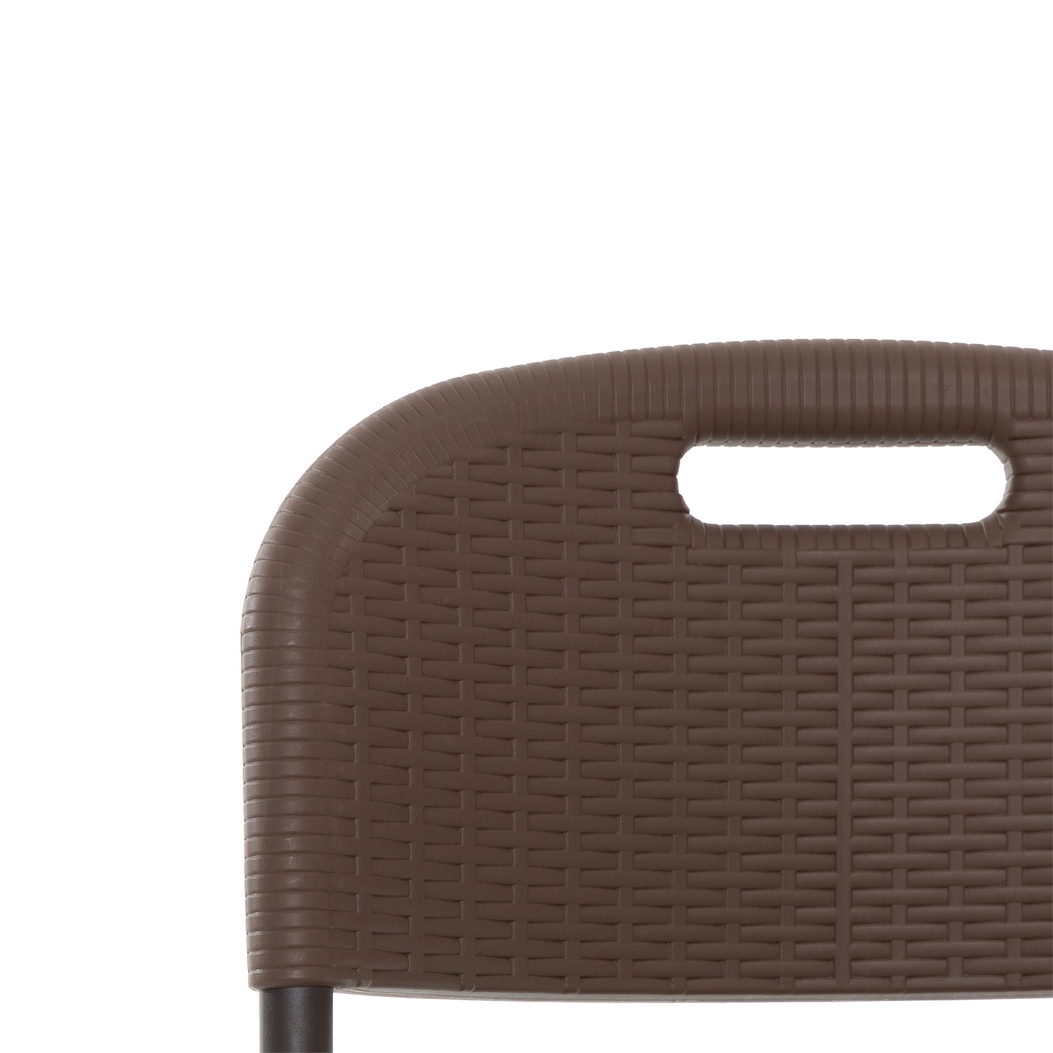 VESTIAMO CASA GIARDINO - Sedia da giardino Richiudibile Effetto Rattan Marrone - h83x46x53 cm