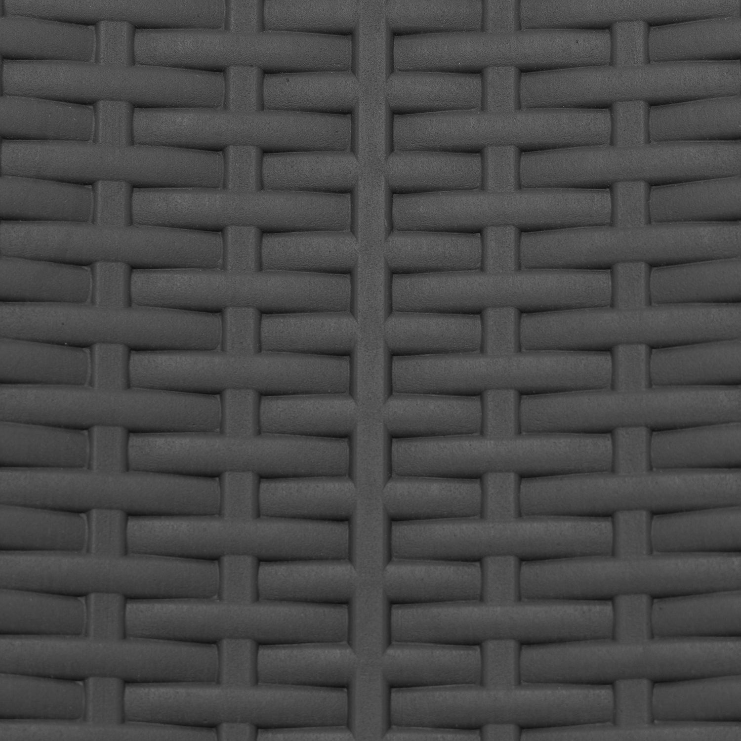 VESTIAMO CASA GIARDINO - Sedia da giardino Richiudibile Effetto Rattan Antracite - h83x46x53 cm