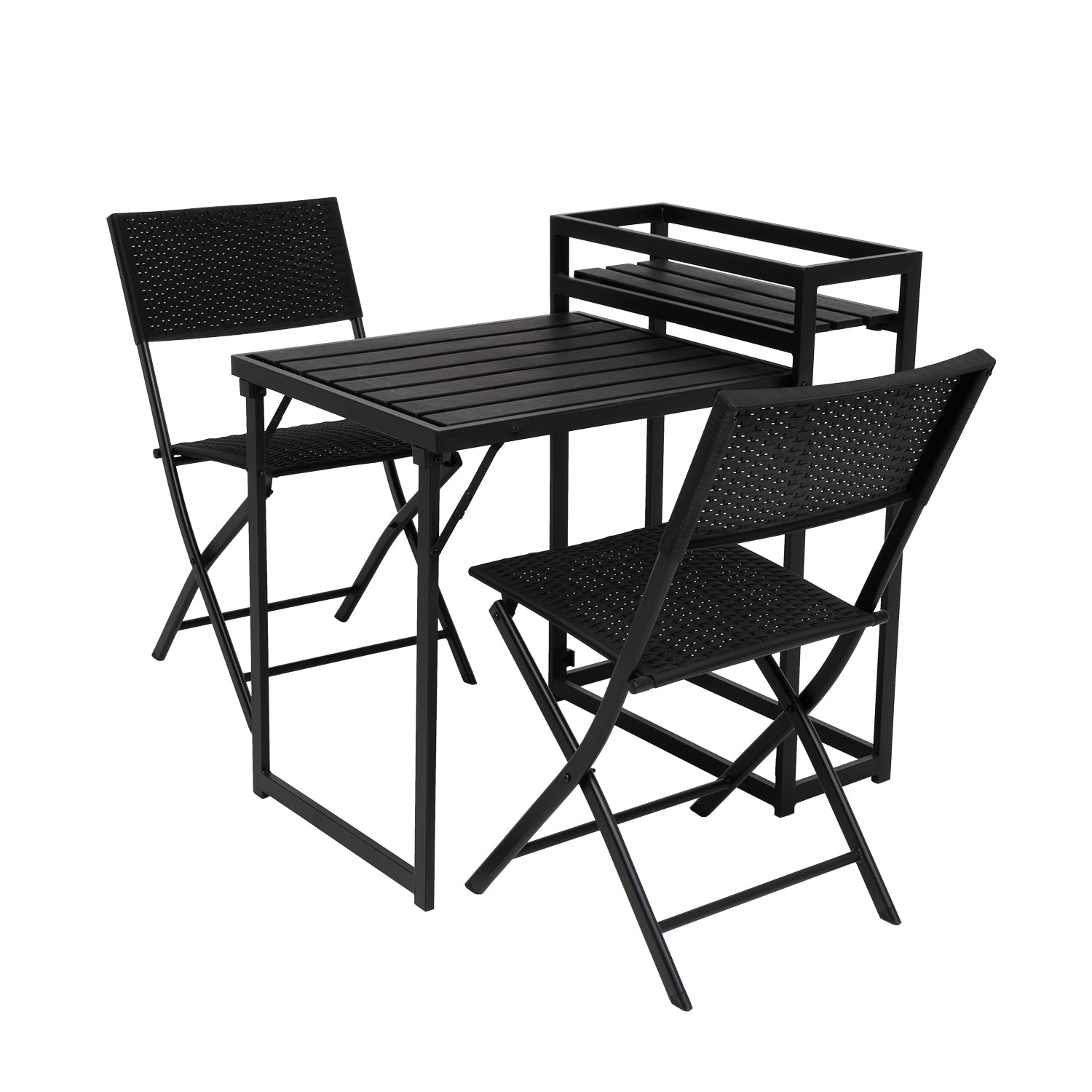 VESTIAMO CASA GIARDINO - Set Tavolo con 2 Sedie e Portabottiglie