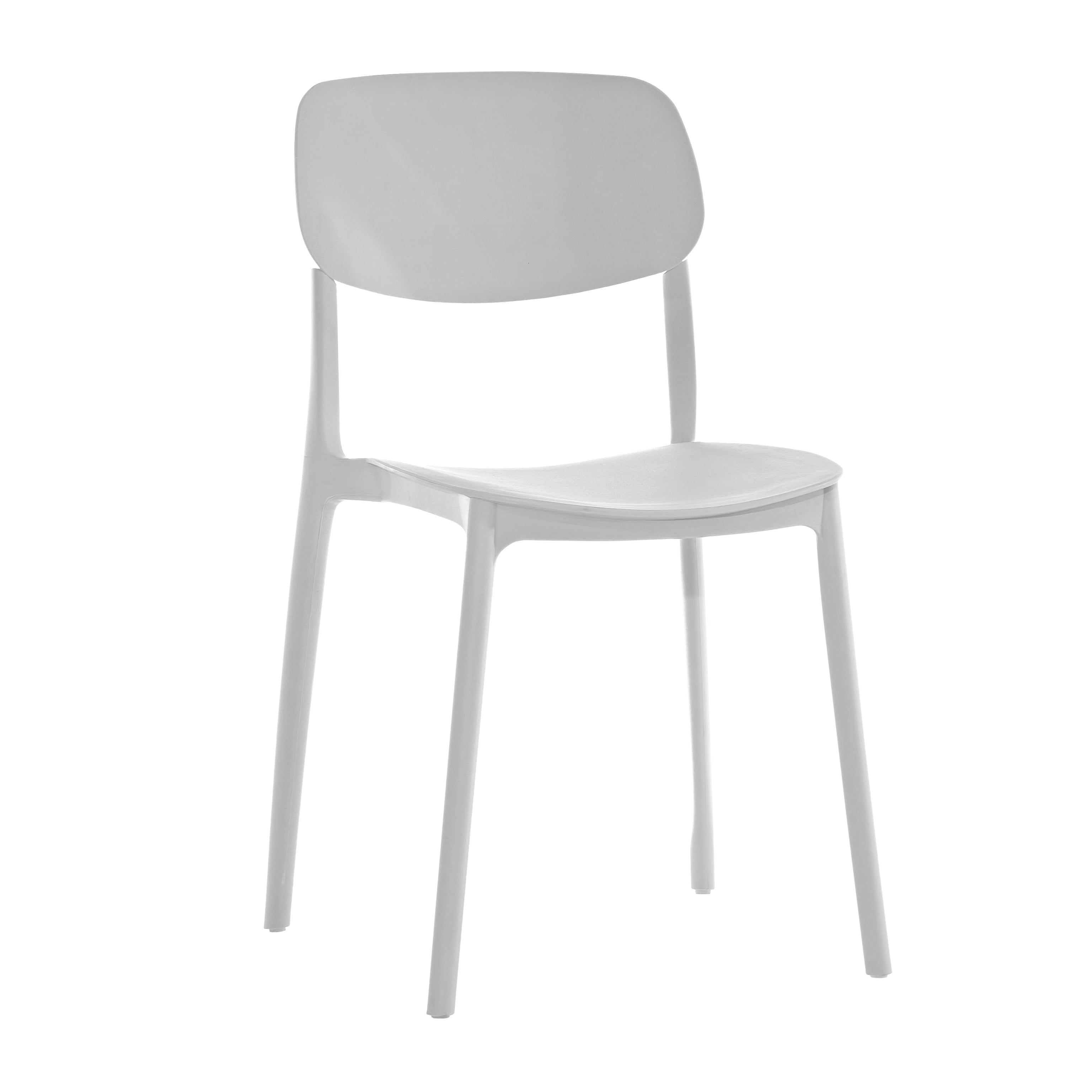 VESTIAMO CASA - Sedia in Polipropilene Bianca - h78,5x48,5x38 cm