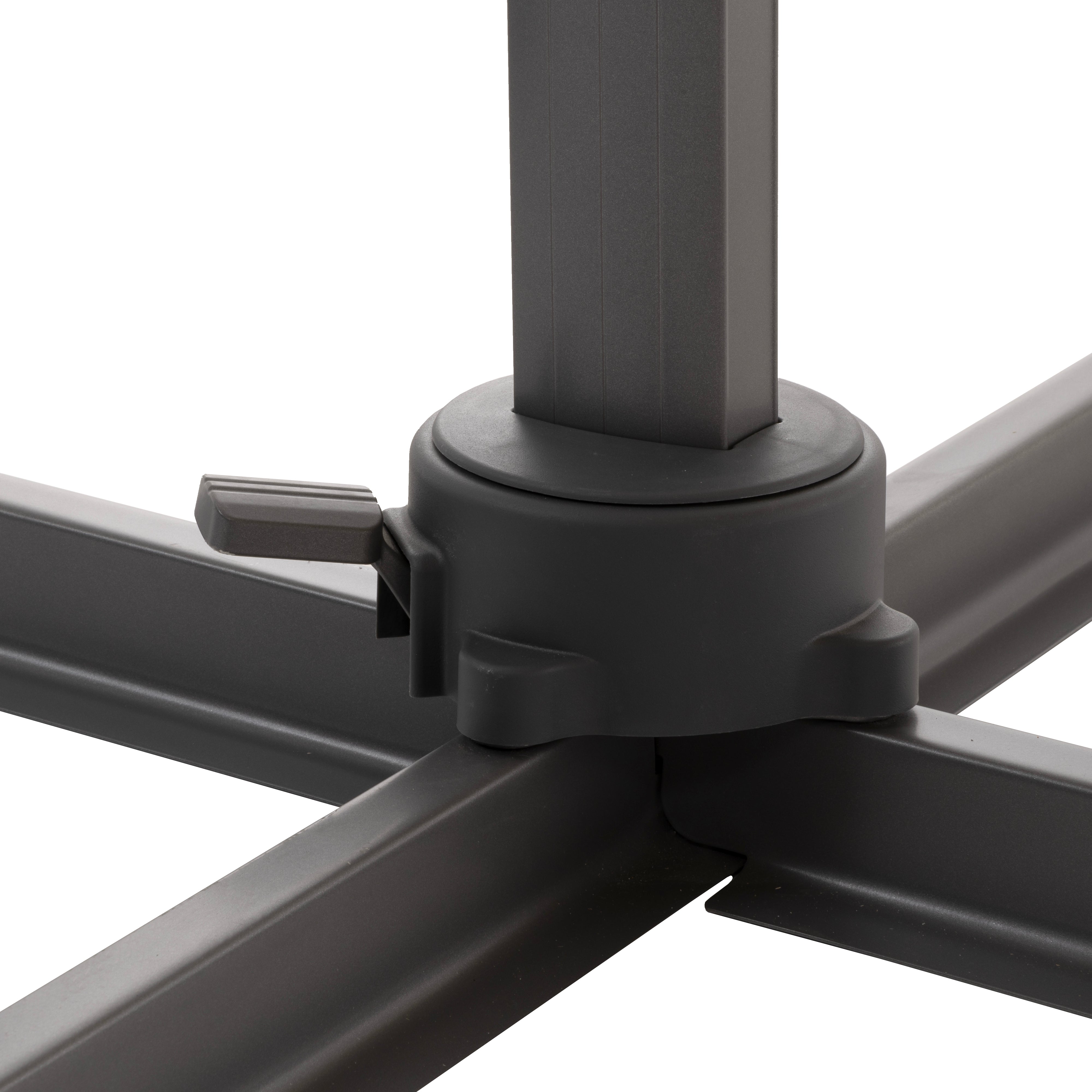 VESTIAMO CASA GIARDINO - Ombrellone da giardino con LED e Pannello Solare Ecru 3x4 metri