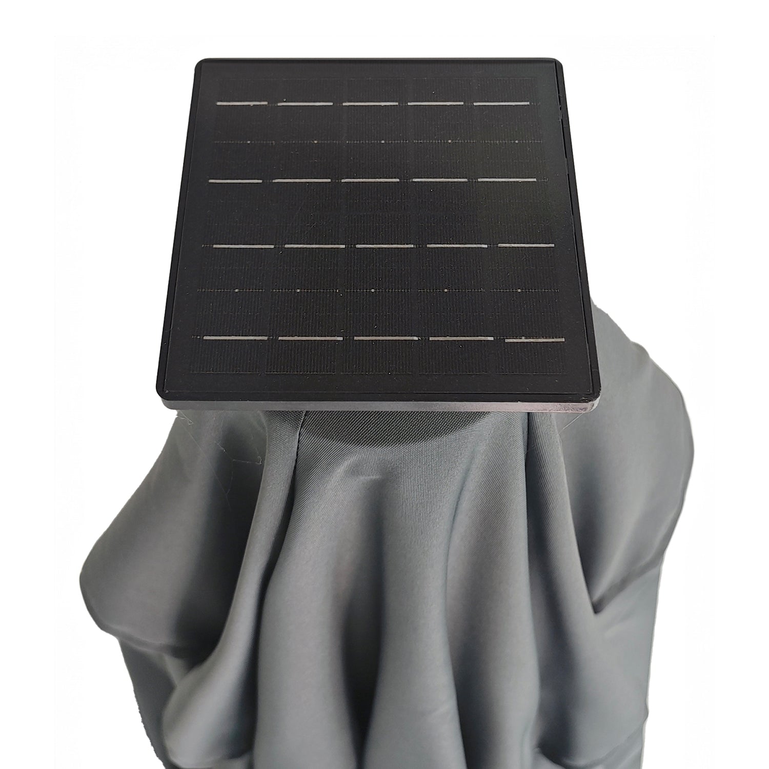 VESTIAMO CASA GIARDINO - Ombrellone da giardino con LED e Pannello Solare Grigio 3x4 metri