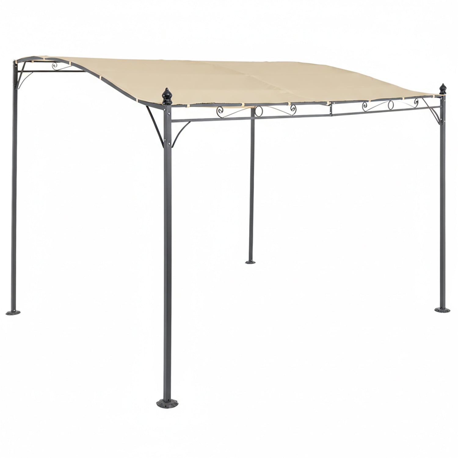VESTIAMO CASA GIARDINO - Gazebo Veranda con telo Ecrù 2,5x3 metri