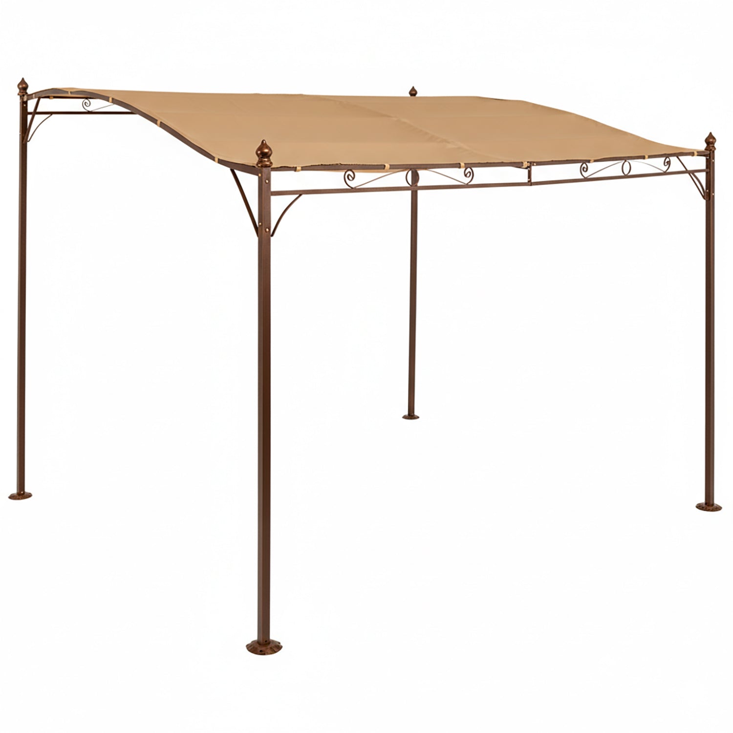 VESTIAMO CASA GIARDINO - Gazebo Veranda con telo Camel 2,5x3 metri
