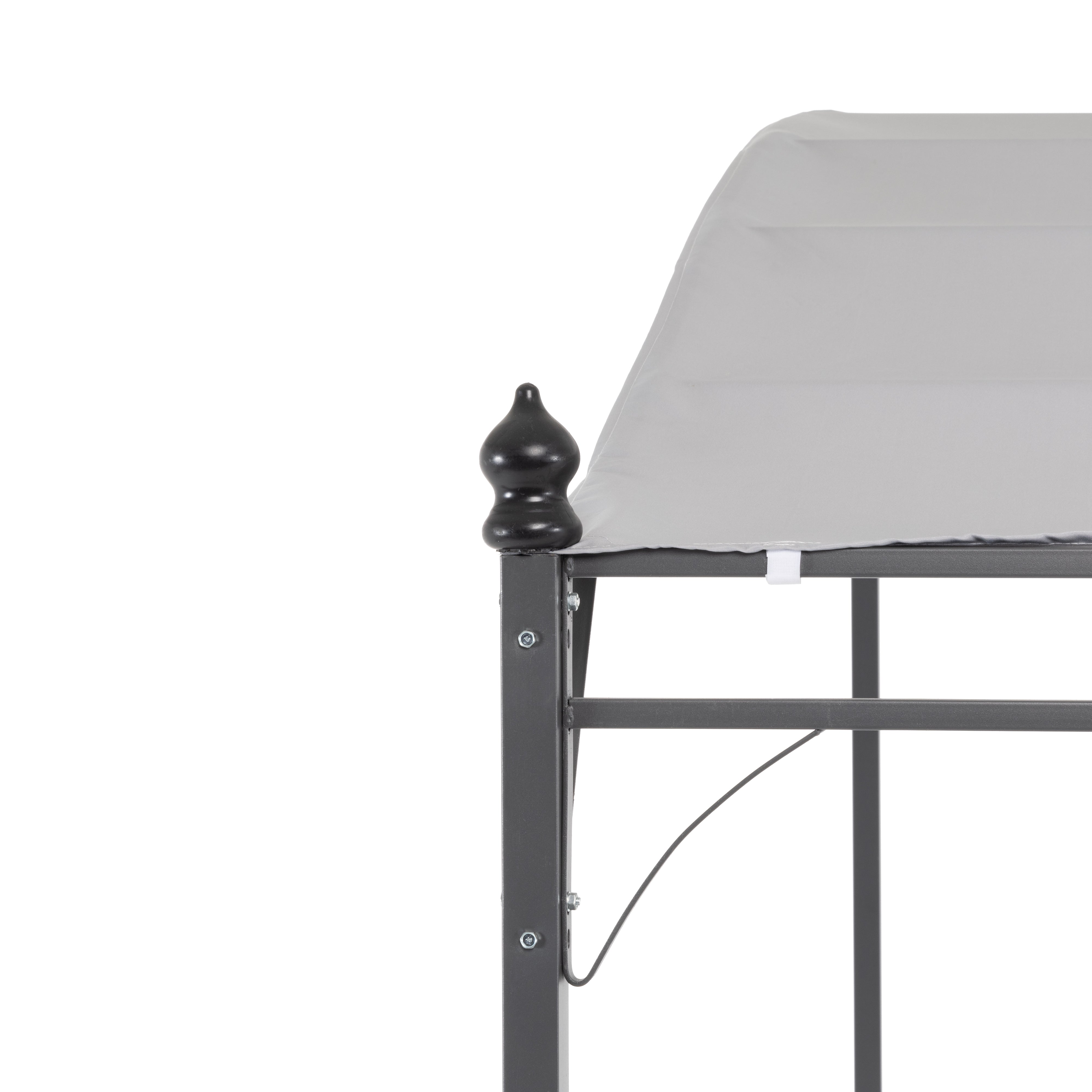 VESTIAMO CASA GIARDINO - Gazebo Veranda con telo Grigio 2,5x3 metri