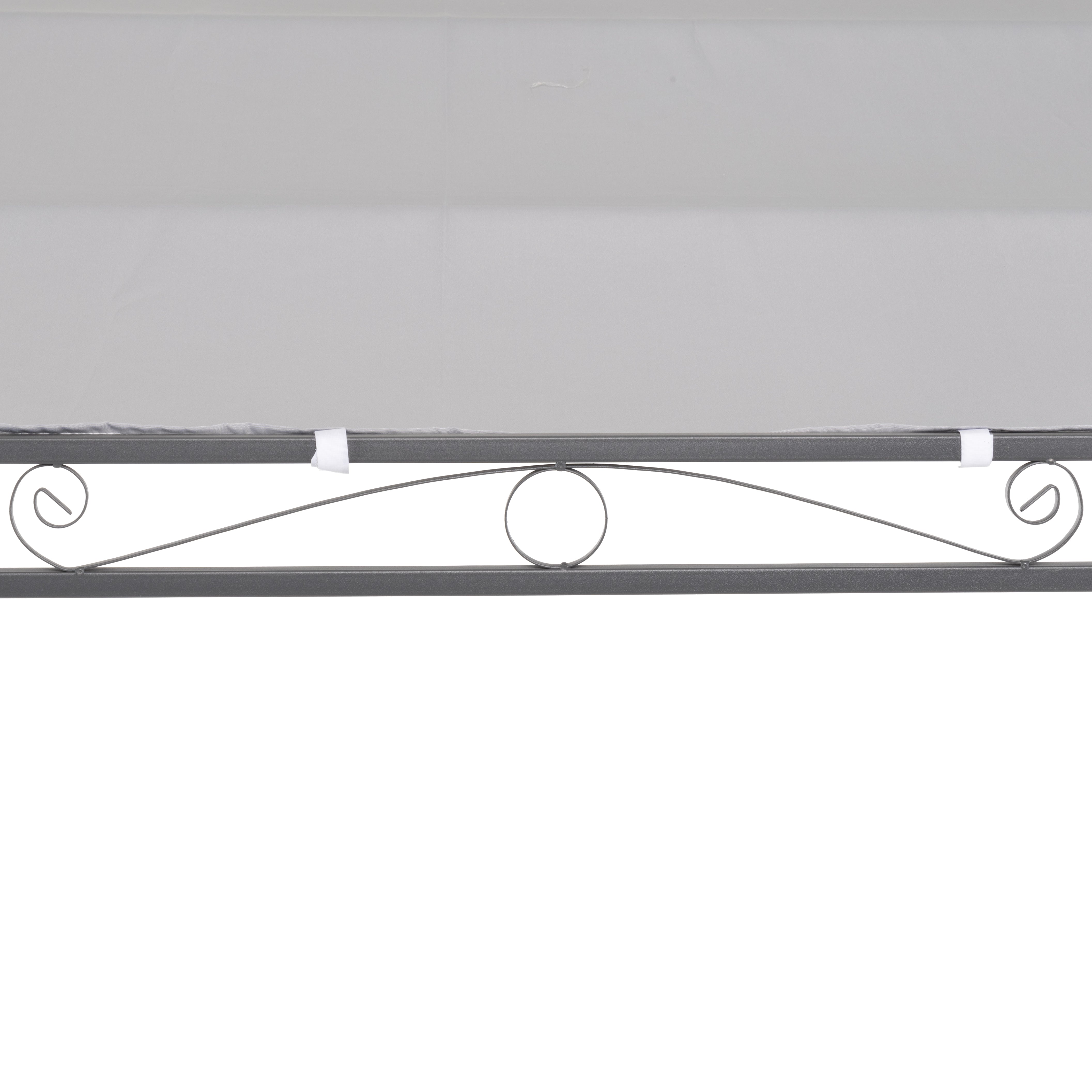 VESTIAMO CASA GIARDINO - Gazebo Veranda con telo Grigio 2,5x3 metri