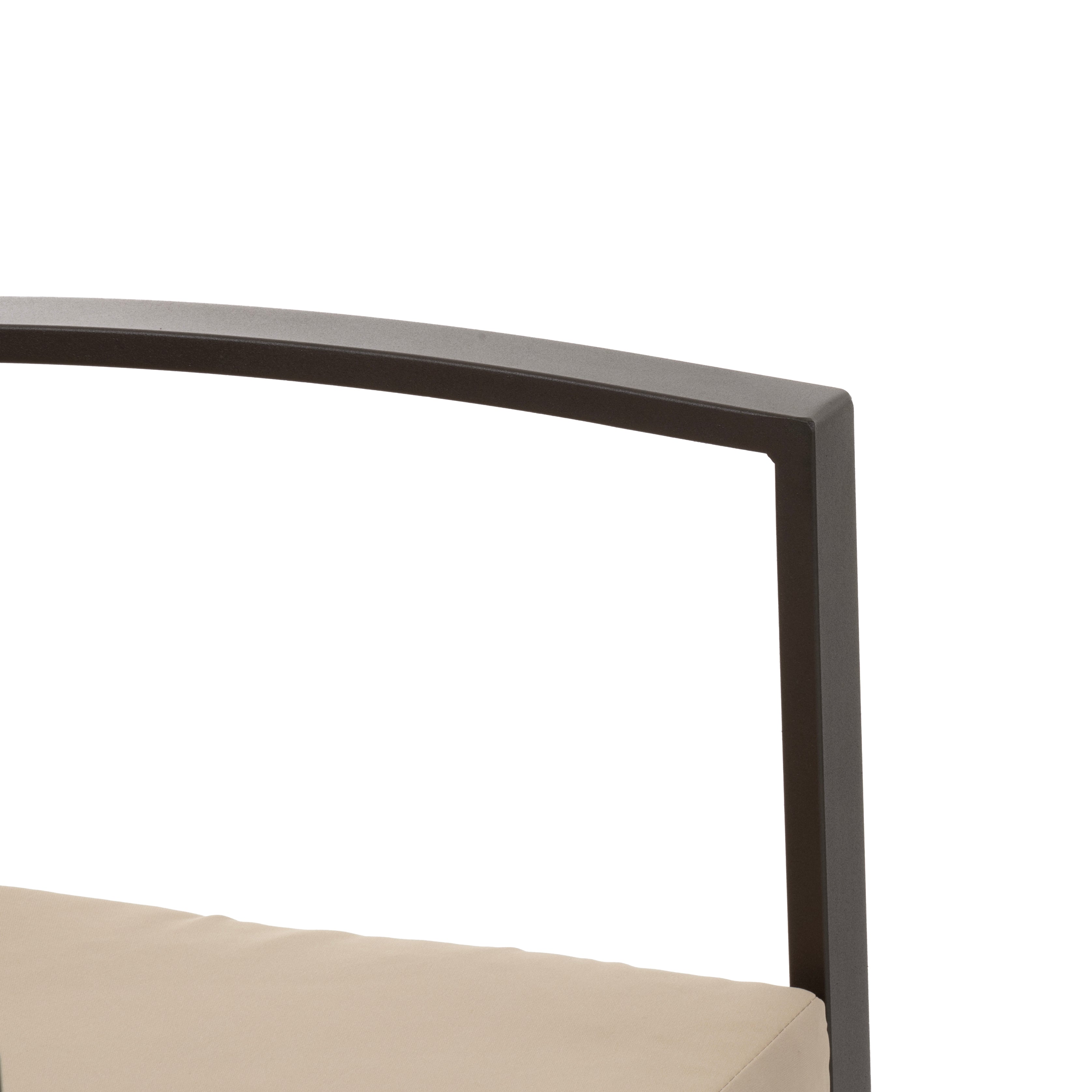 VESTIAMO CASA GIARDINO - Set giardino con 2 sedie panchina e tavolino colore marrone