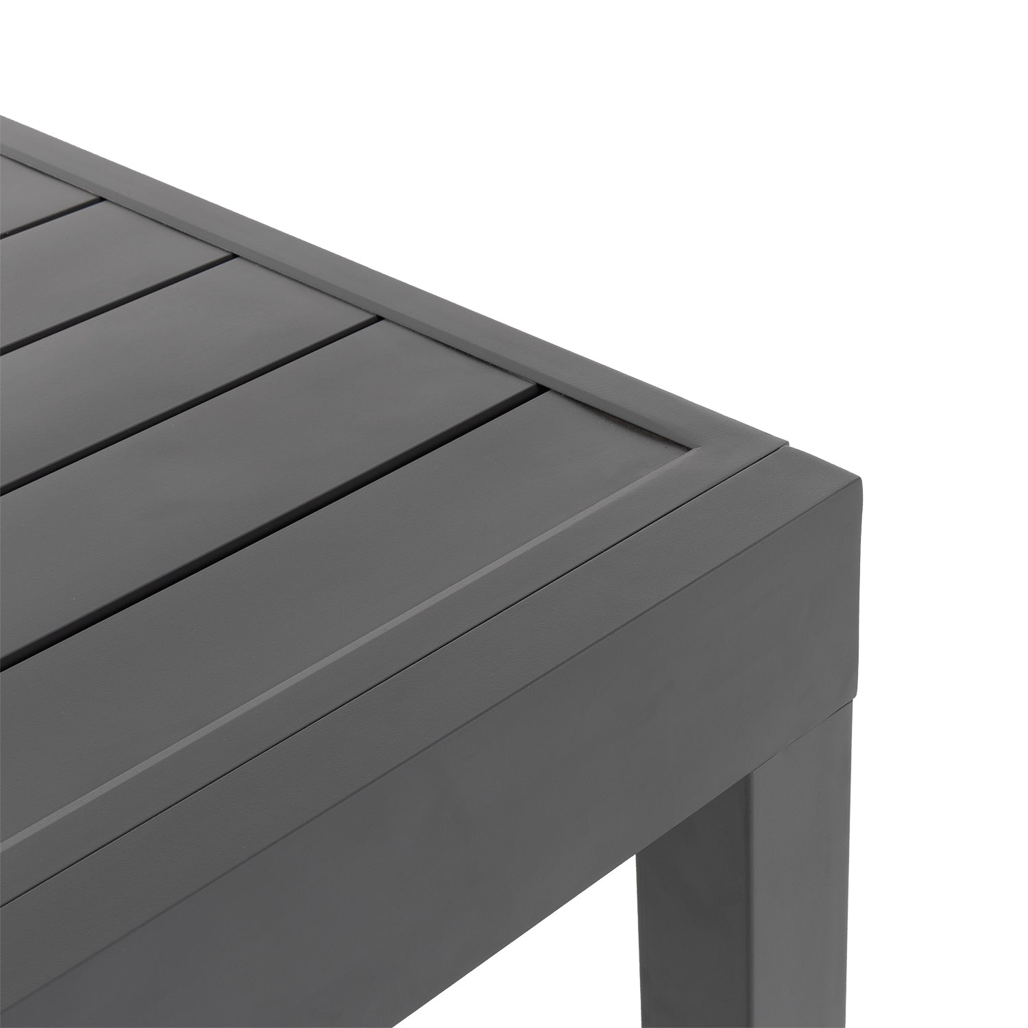 VESTIAMO CASA GIARDINO - Tavolo da giardino Estensibile in alluminio Antracite - h75x135/270x90 cm