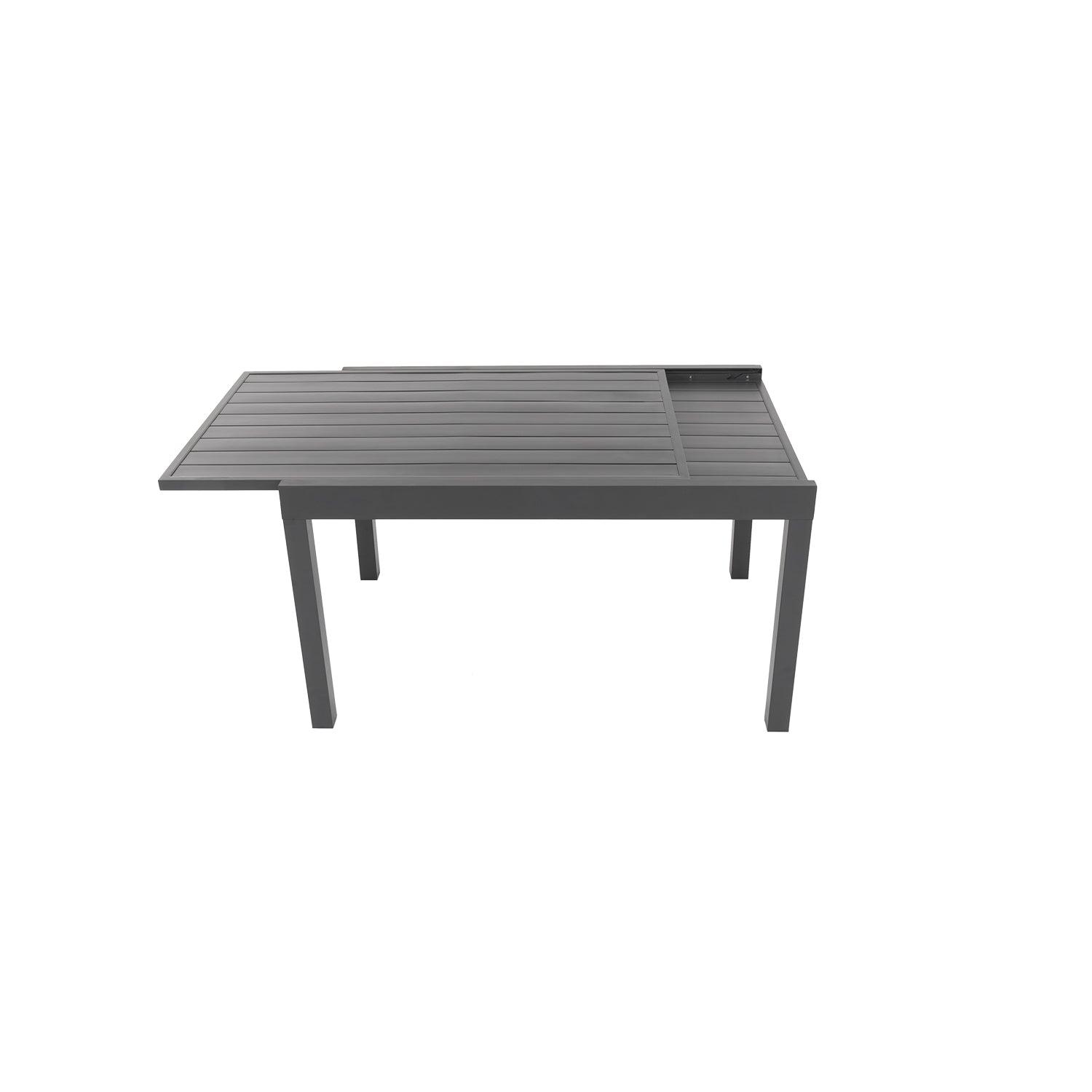 VESTIAMO CASA GIARDINO - Tavolo da giardino Estensibile in alluminio Antracite - h75x135/270x90 cm