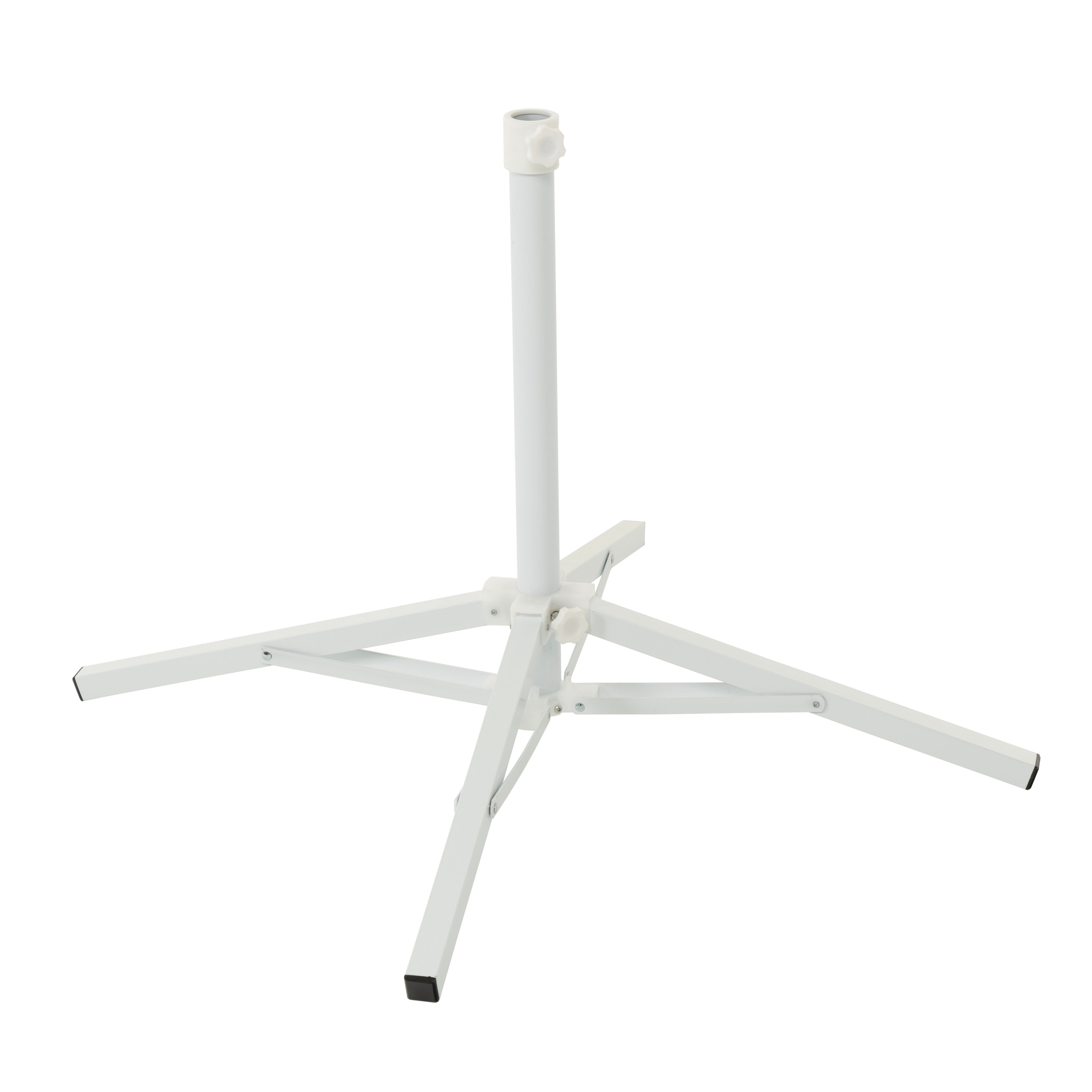 VESTIAMO CASA GIARDINO - Base Ombrellone in acciaio Richiudibile Bianco
