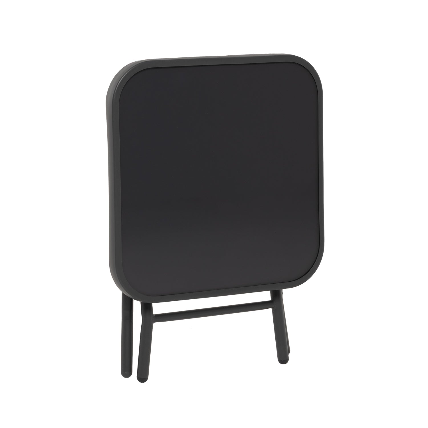 VESTIAMO CASA GIARDINO - Set da giardino 3 pezzi Tavolino con 2 Poltrone struttura in acciaio Antracite Richiudibili