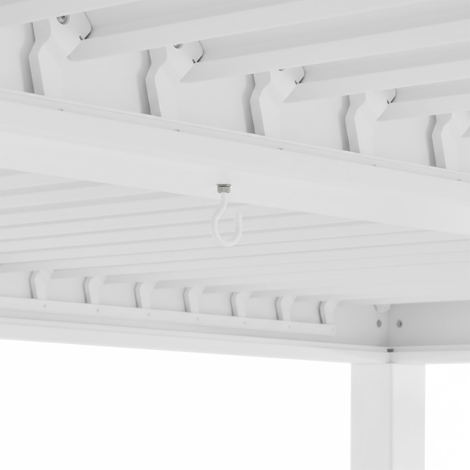 PERGOLA - Pergola Bioclimatica in Alluminio Bianca 3x3 metri