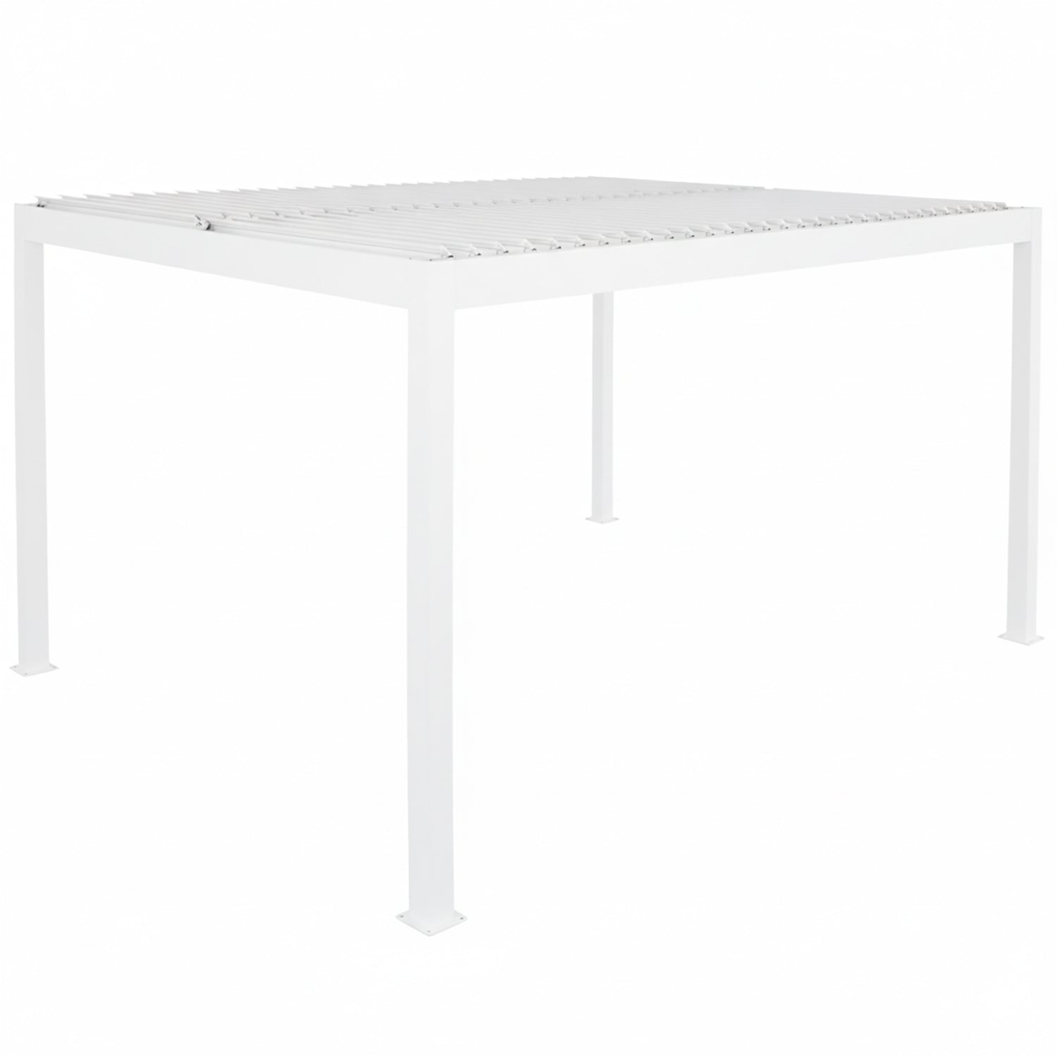 PERGOLA - Pergola Bioclimatica in Alluminio Bianca 3x3 metri
