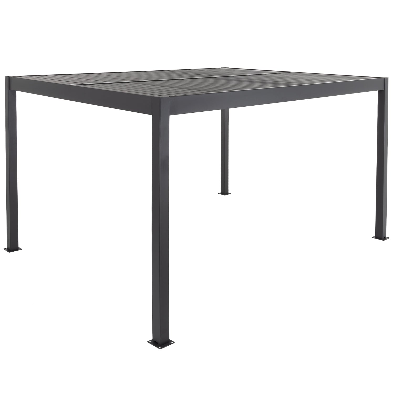 PERGOLA - Pergola Bioclimatica in Alluminio Grigio Scuro 3x3 metri