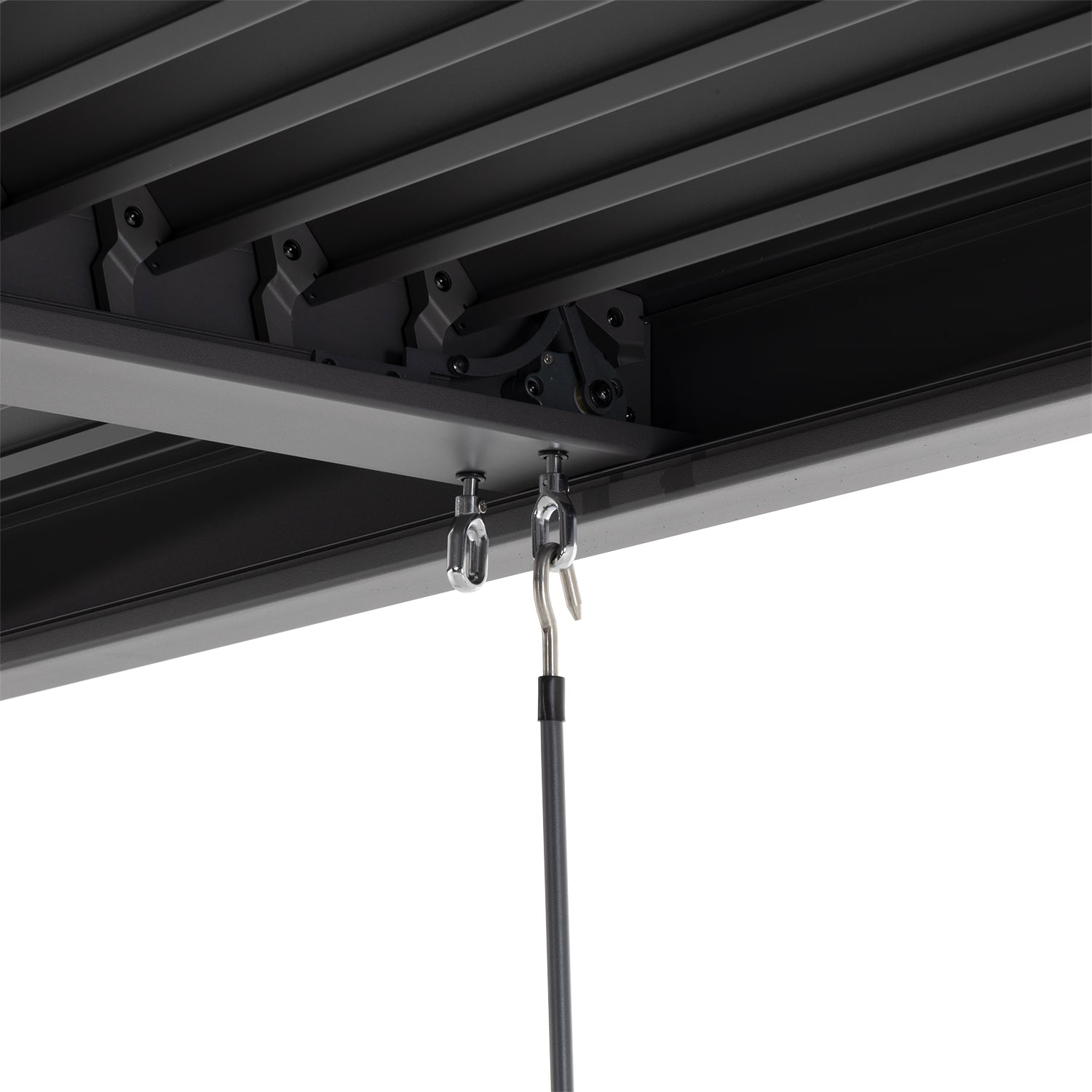 PERGOLA - Pergola Bioclimatica in Alluminio Grigio Scuro 3x3 metri