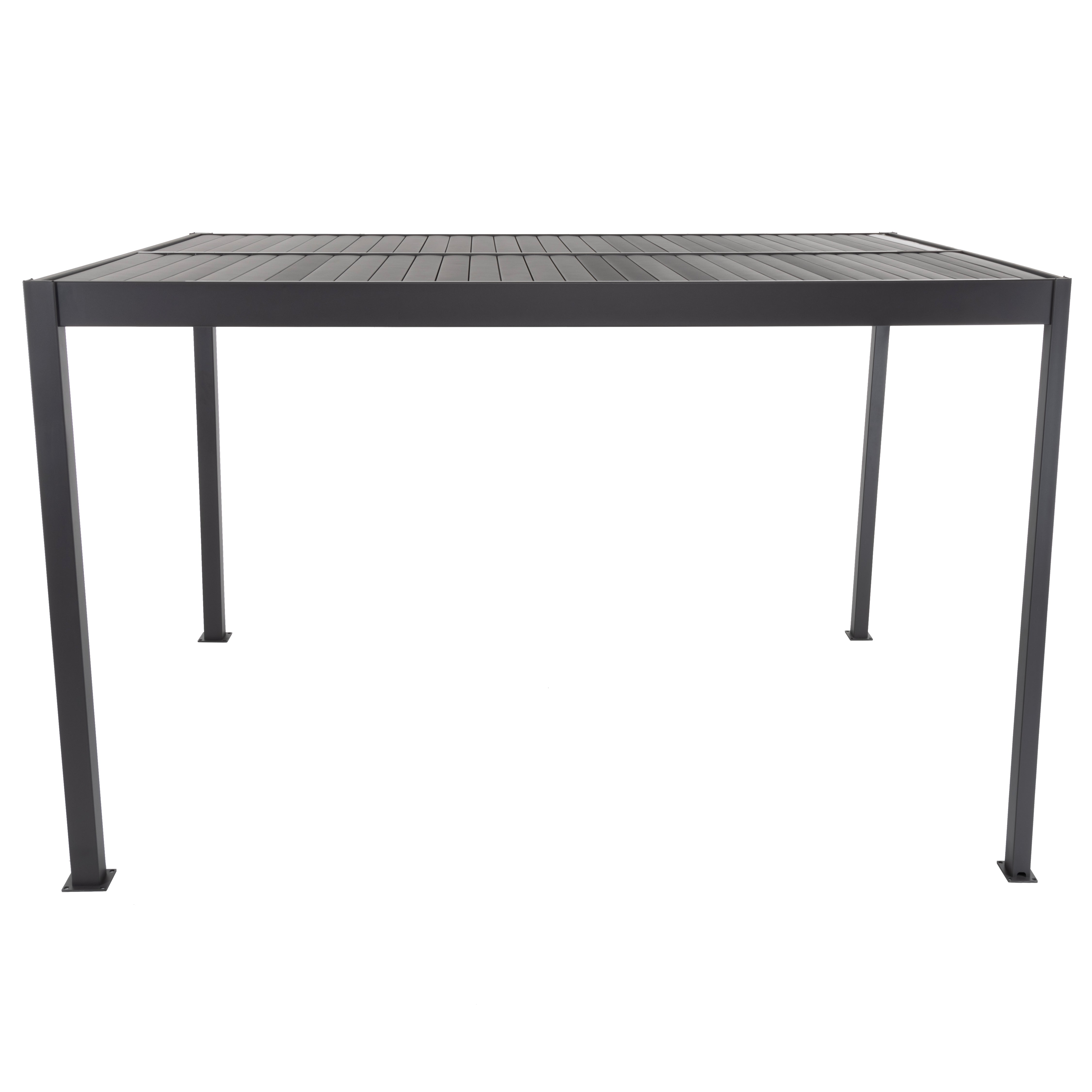 PERGOLA - Pergola Bioclimatica in Alluminio Grigio Scuro 3x4 metri