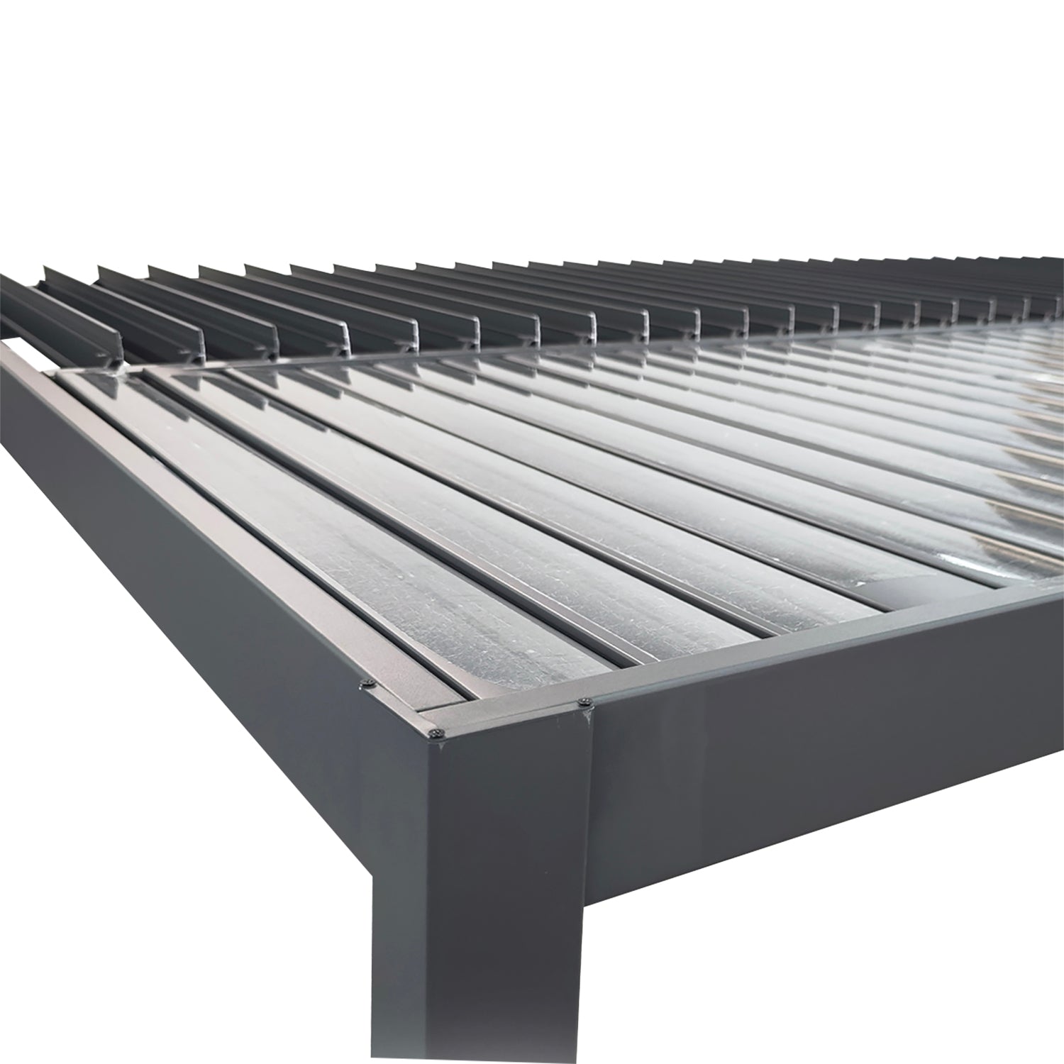 PERGOLA - Pergola Bioclimatica Grigio Scuro 3x4 metri