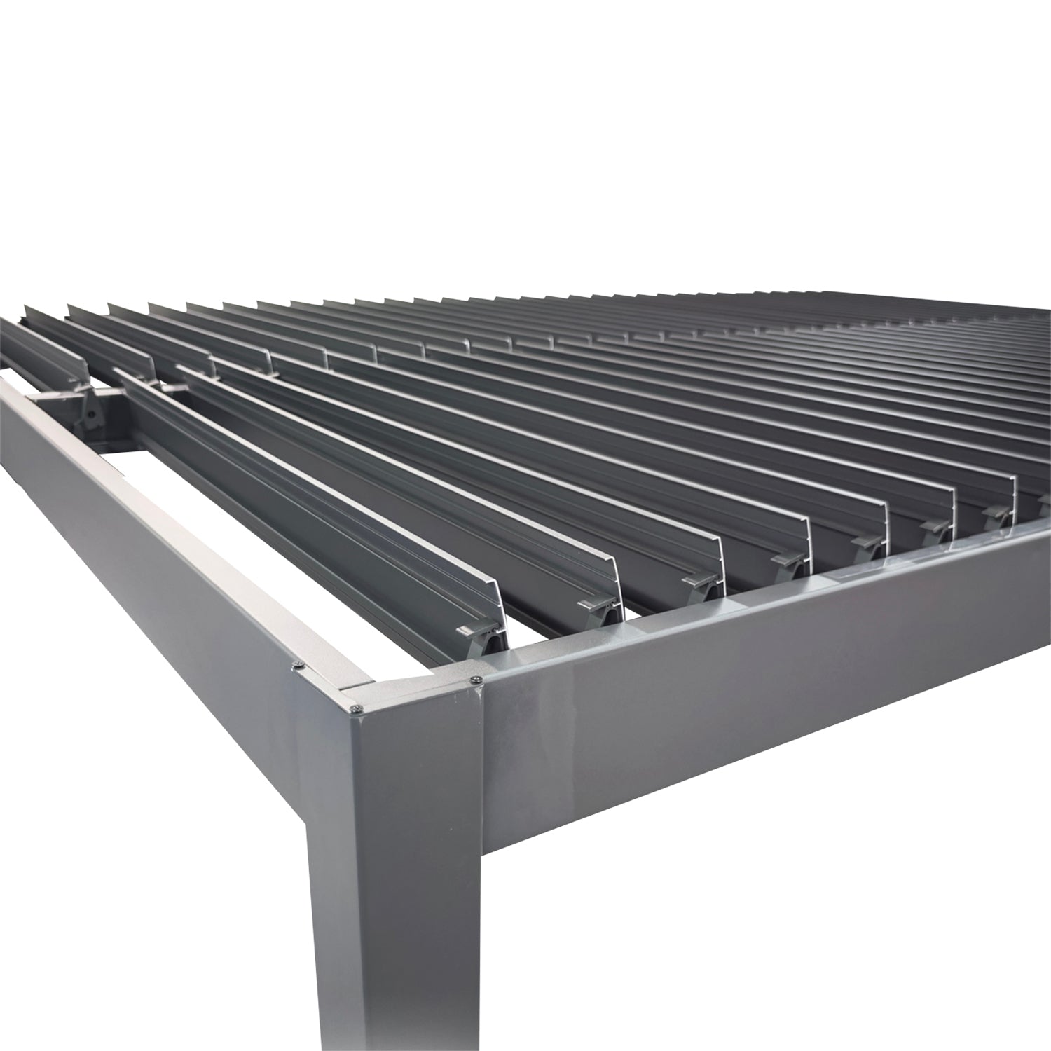 PERGOLA - Pergola Bioclimatica Grigio Scuro 3x4 metri