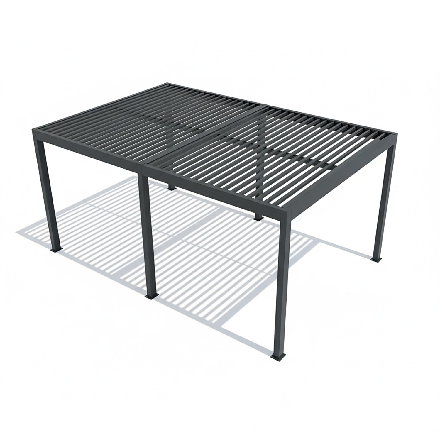 PERGOLA - Pergola Bioclimatica Grigio Scuro 3x6 metri